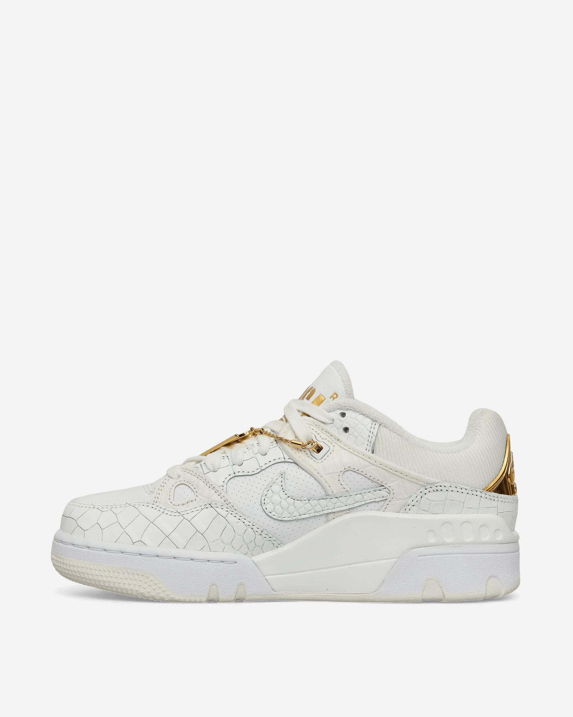 Silk Feel NIGO Air Force 3 Low Sneakers White / Metallic Gold