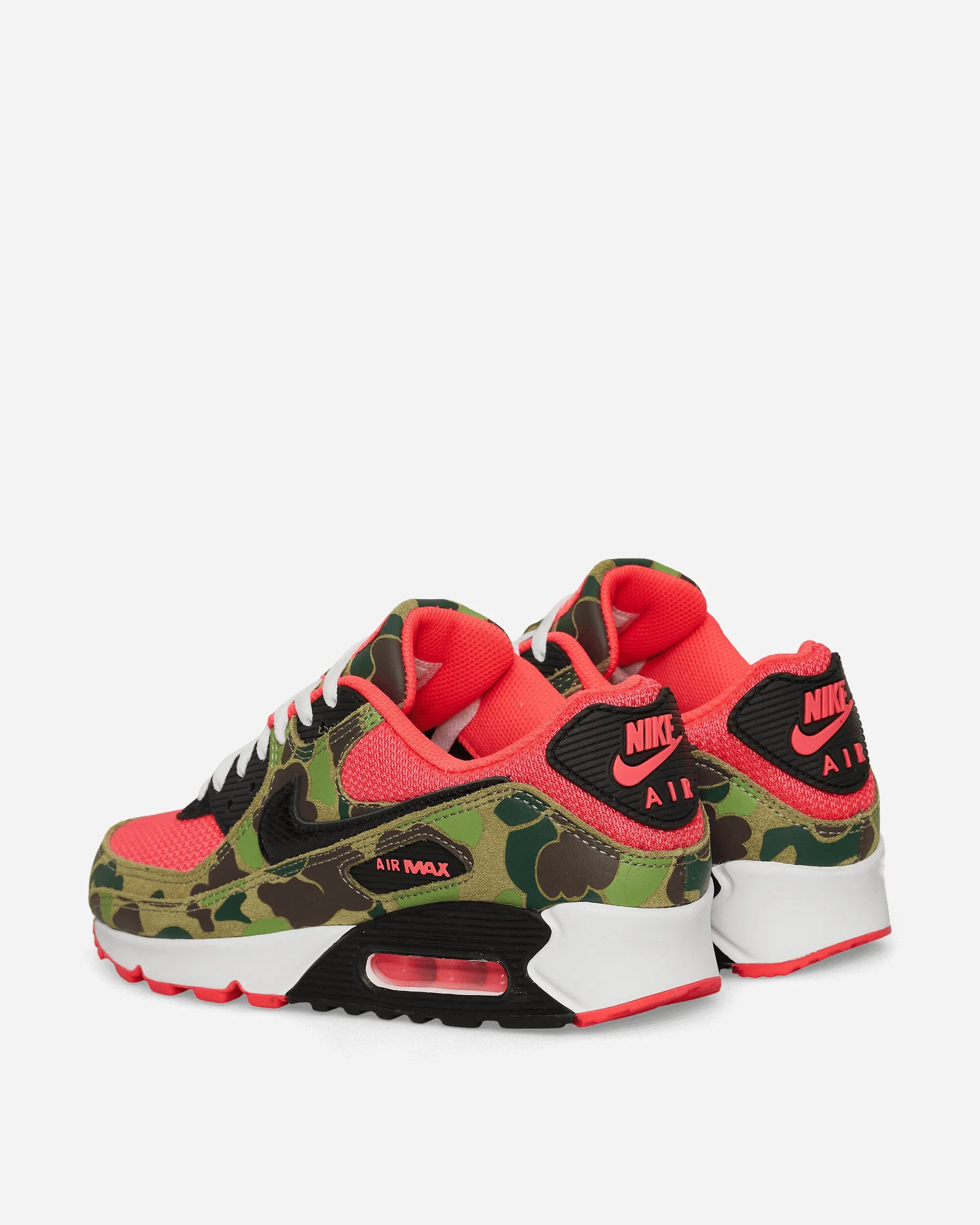 Air Max 90 Sneakers Dark Sage / Solar Red Mesh Cool Toe Guard