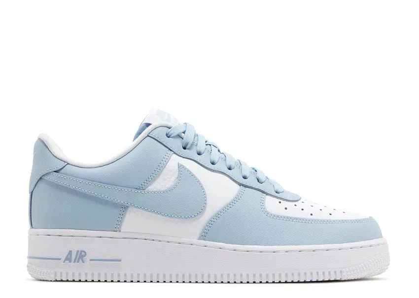 Nike Air Force 1 Low '07 Light Armory Blue White Street Fashion