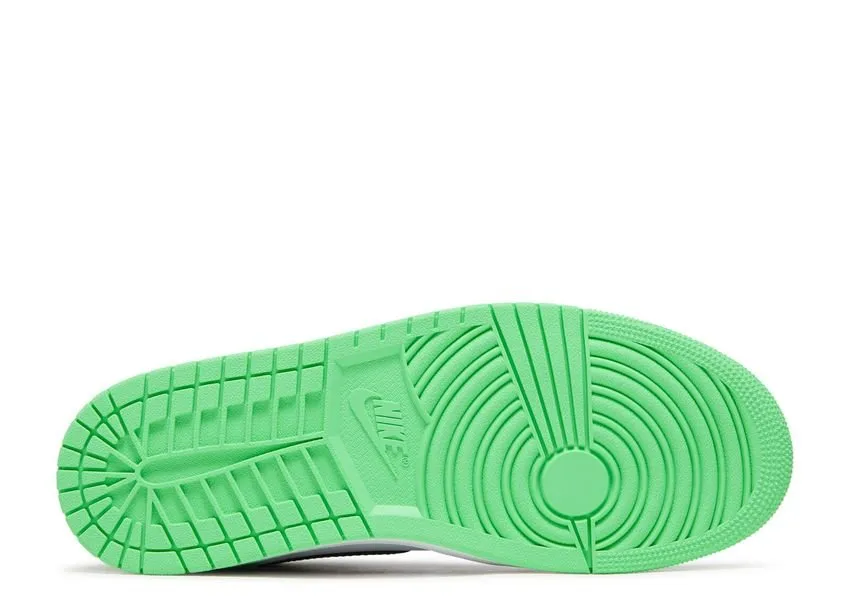 Air Jordan 1 Retro High OG Green Glow Slip On Design