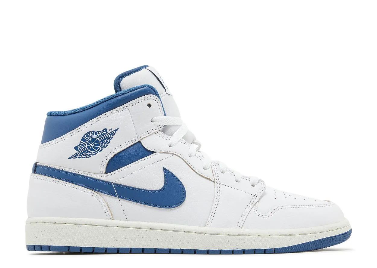 Air Jordan 1 Mid SE Industrial Blue Ultra Breathable Practical Style