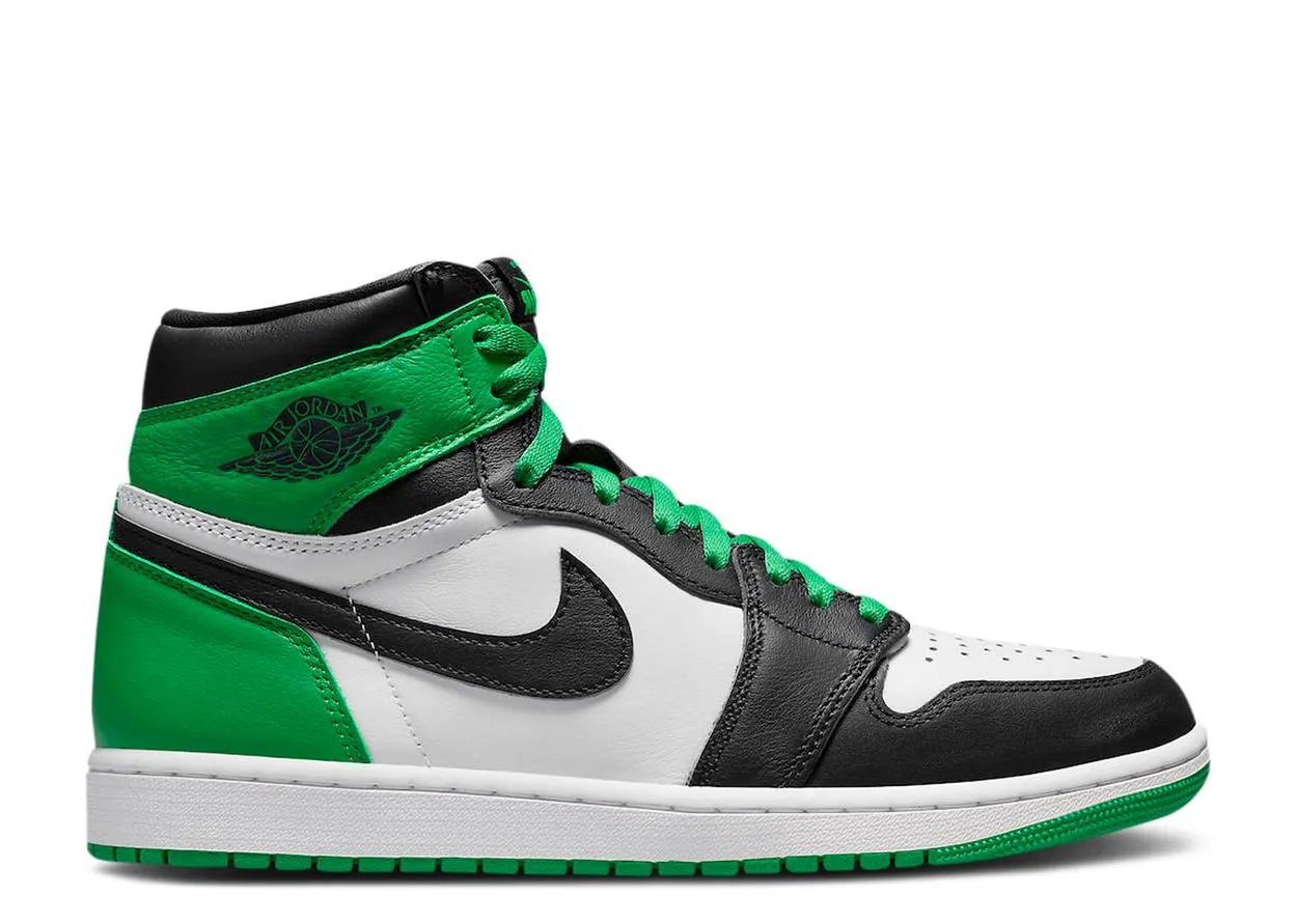 party look Breathable Outsole Air Jordan 1 Retro High OG Lucky Green