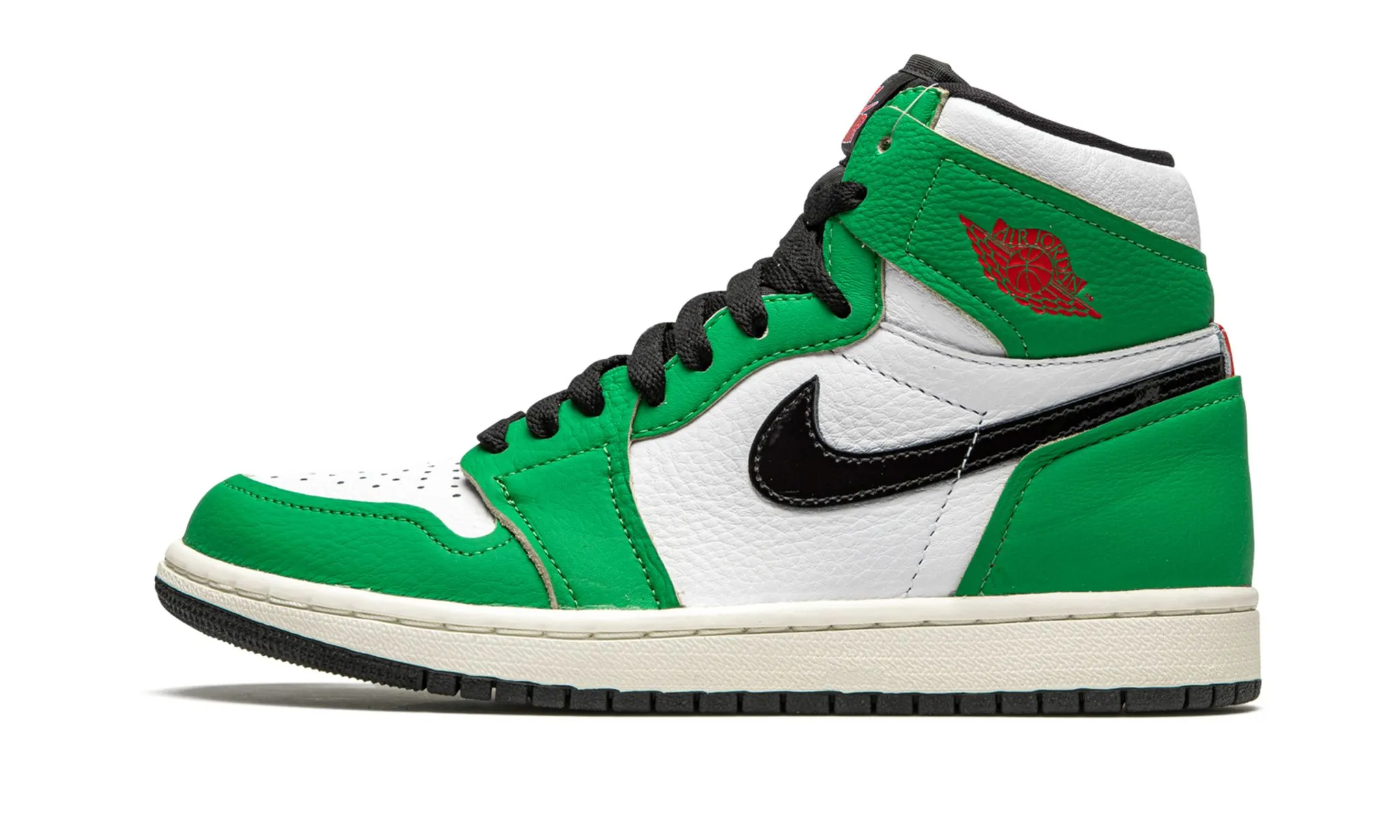 Air Jordan 1 Retro High OG Wmns Lucky Green Barefoot feel