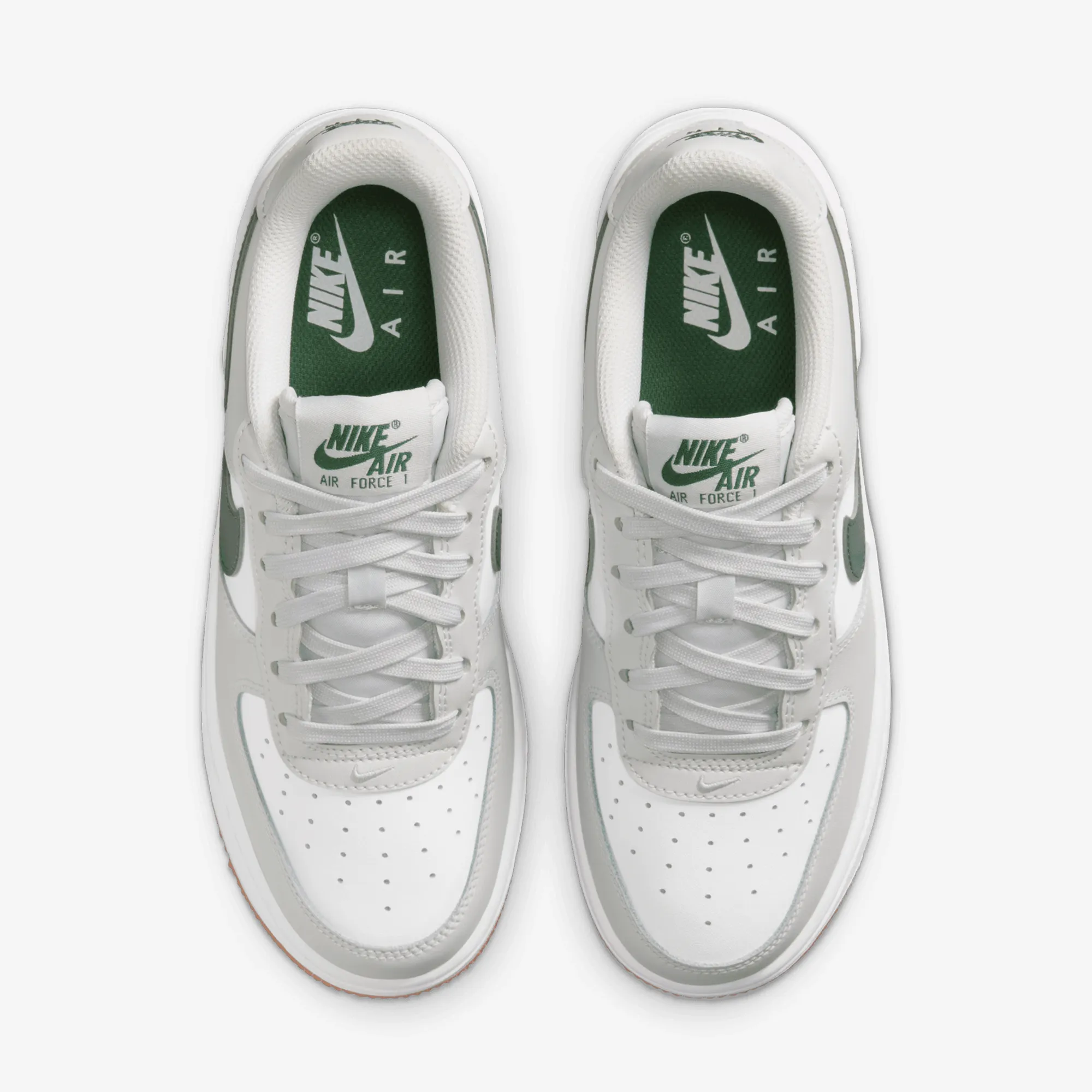 Matte Edge Rock Path NIKE | AIR FORCE 1 { PHOTON DUST/WHITE-FIR-GUM MED BROWN