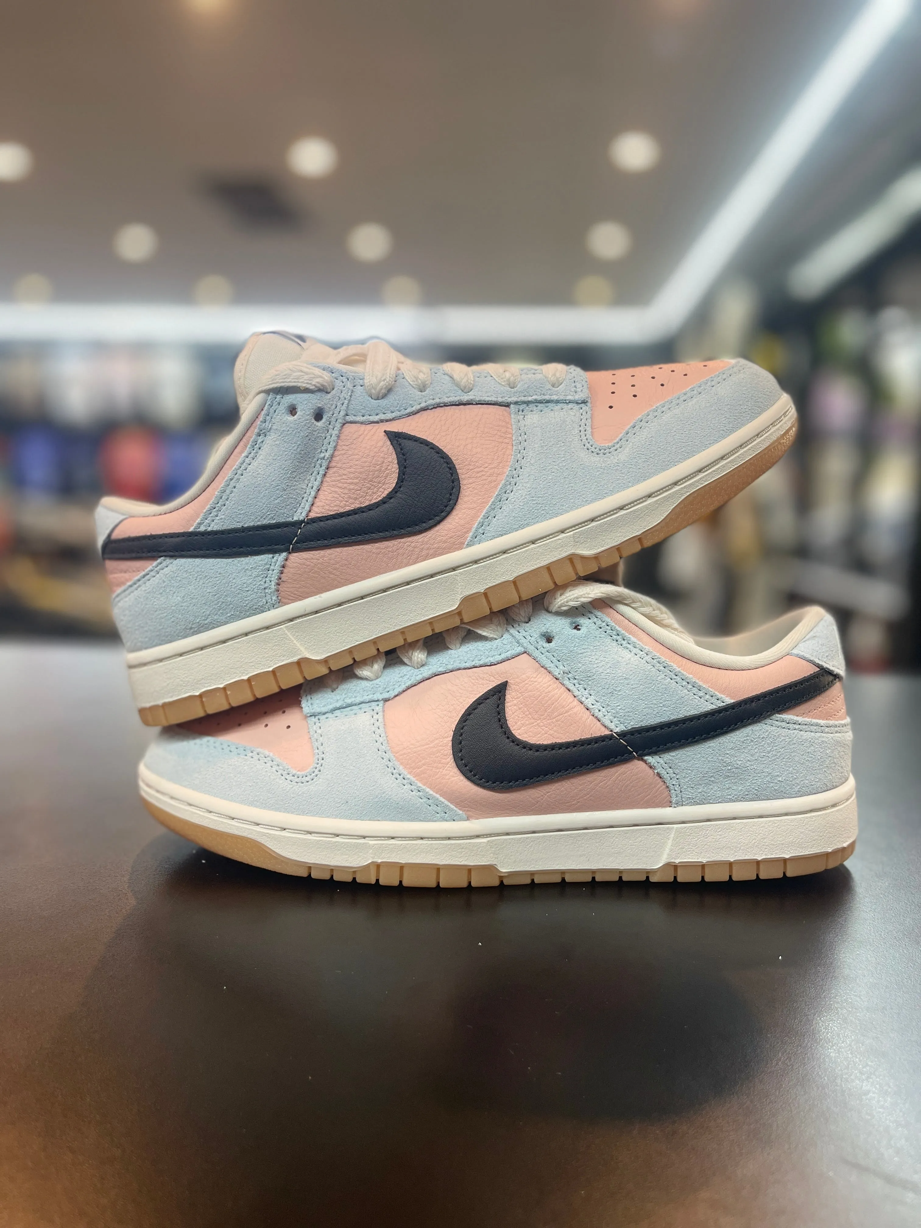 Velcro Strap Thick sole Nike Dunk Low ??Glacier Blue Arctic Orange??
