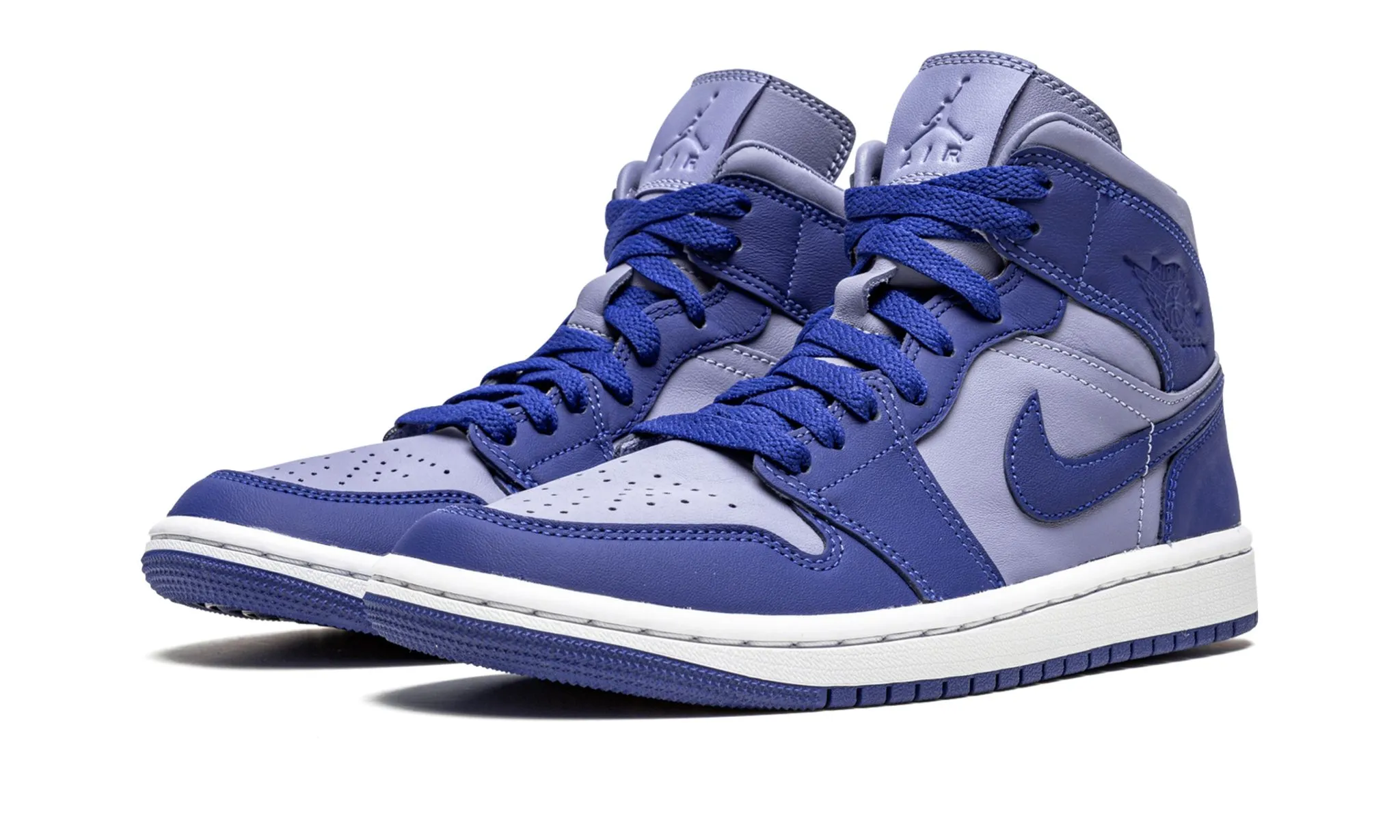 Stay Chill Breath Zone Wmns Air Jordan 1 Mid SE Iron Purple Deep Royal