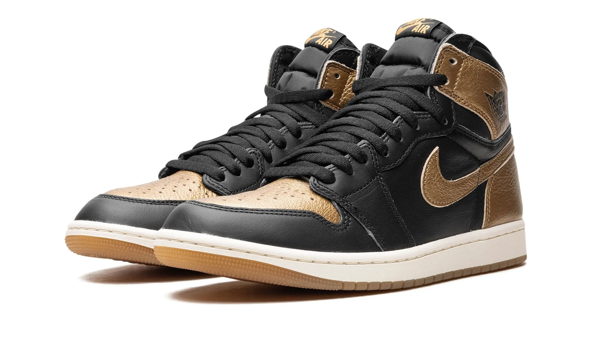 Rubber Outsole Pace Friendly Air Jordan 1 Retro High OG 'Black Gold'