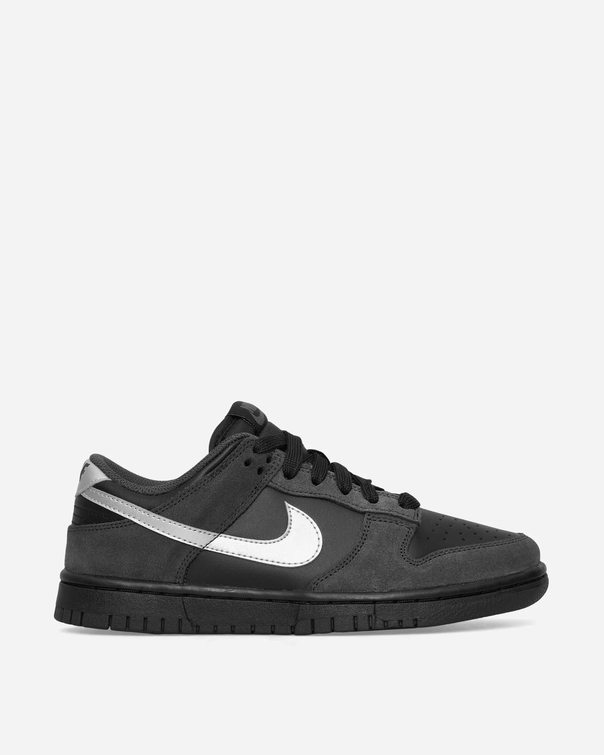 Moon Walk Women's Dunk Low Sneakers Black / Metallic Silver