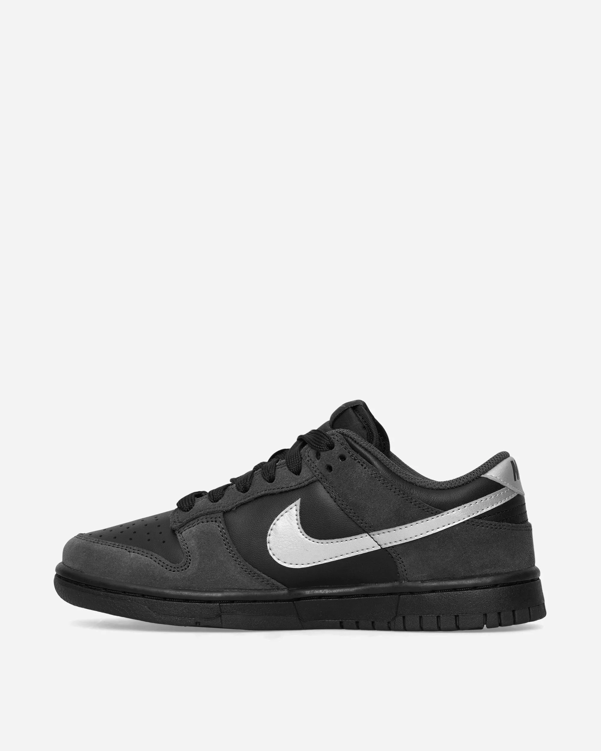Women's Dunk Low Sneakers Black / Metallic Silver Year long photo shoot