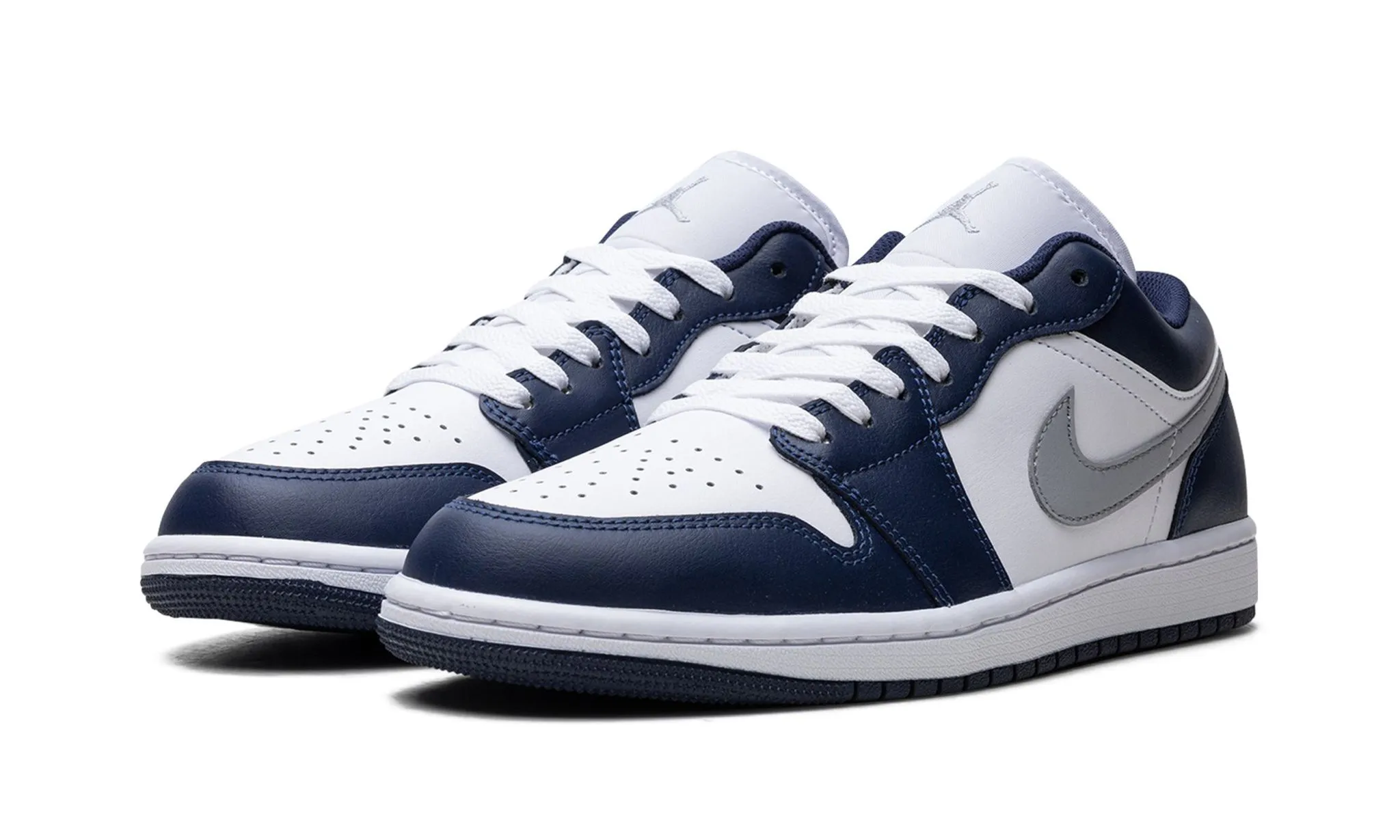 Air Jordan 1 Low 'Midnight Navy' Strap Mode Toe Protection