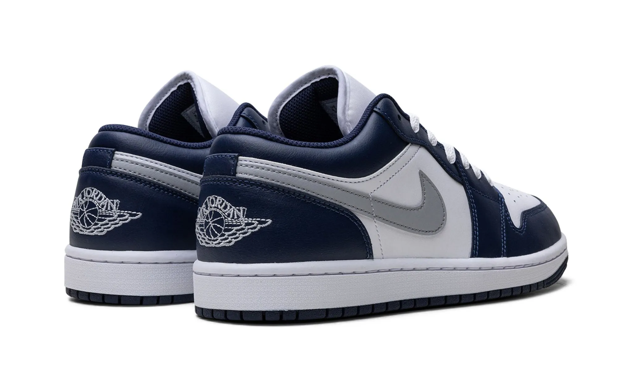 Shine Silver Daily Essential Air Jordan 1 Low 'Midnight Navy'