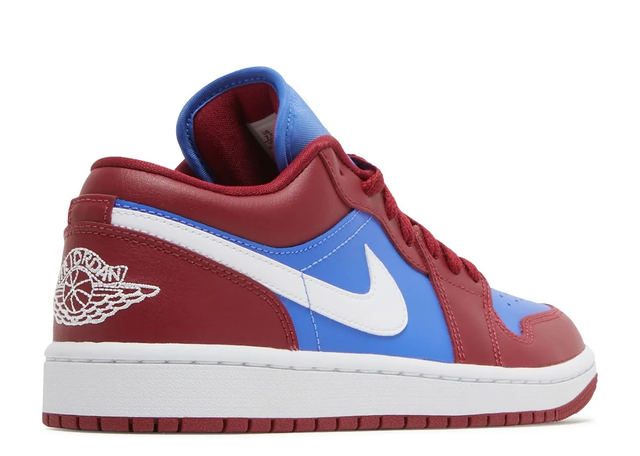 Air Jordan 1 Low Pomegranate Medium Blue Comfort Enhancement