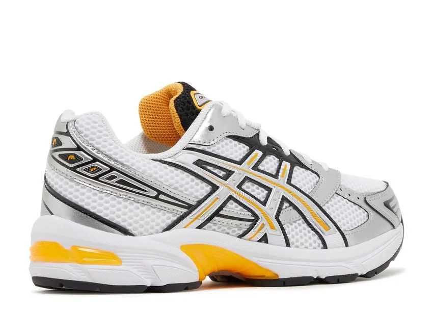 Asics Gel-1130 White Pure Silver Yellow Comfort solution Asymmetric Lacing System
