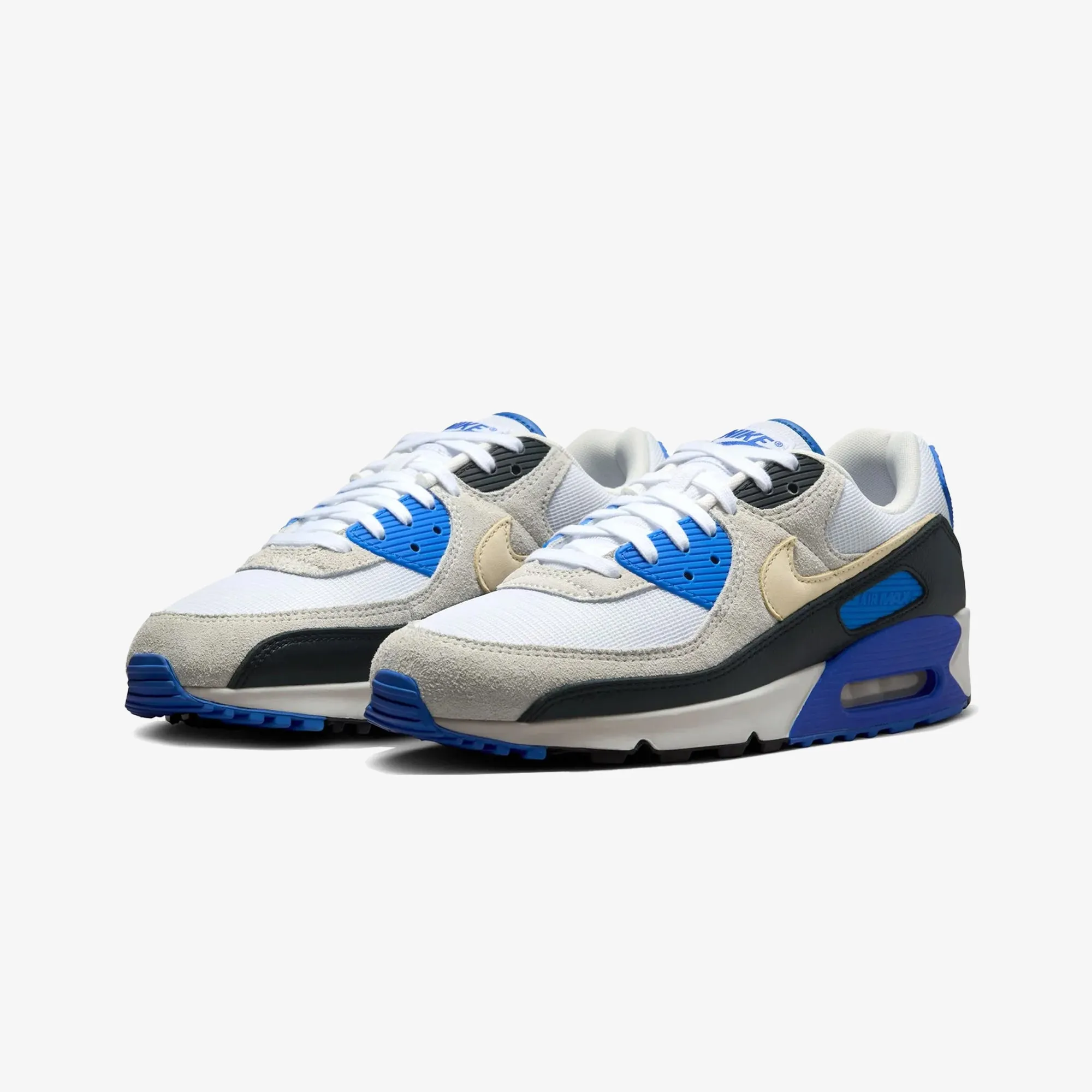 Shock Guard NIKE | AIR MAX 90 PREMIUM { WHITE/KHAKI-RACER BLUE-BLACK