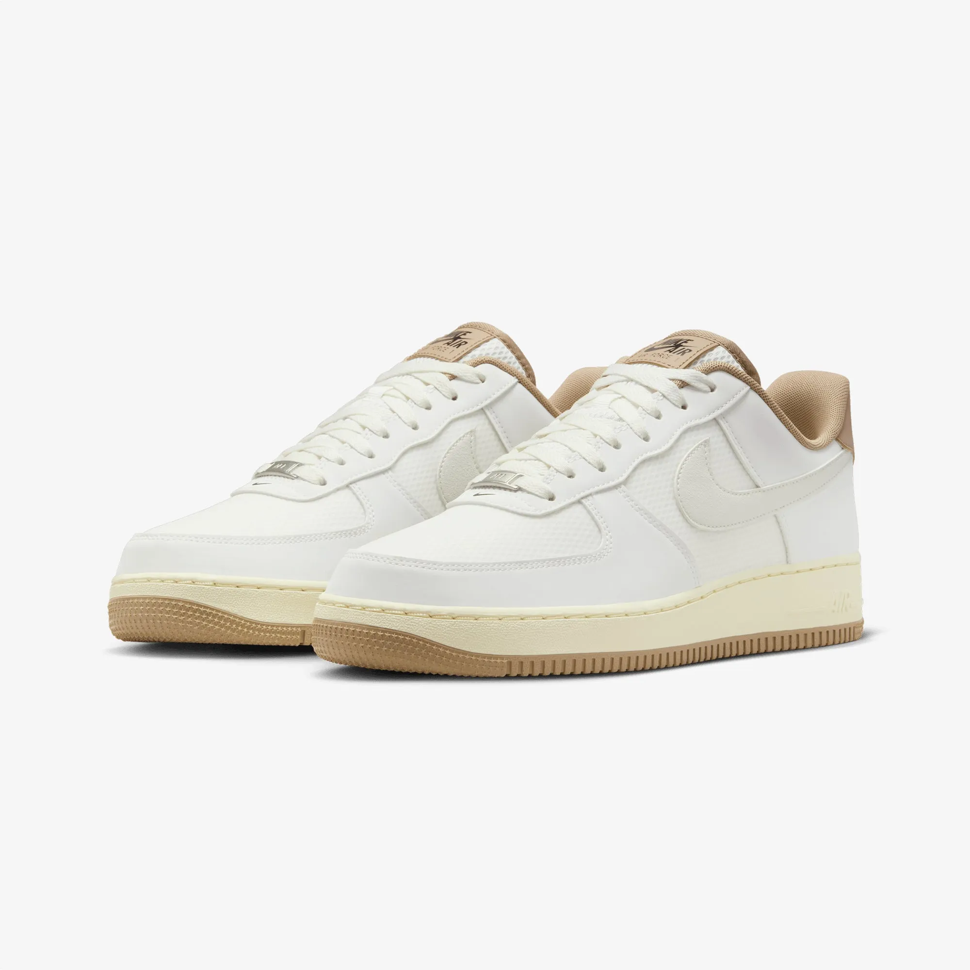 Travel Light photo shoot NIKE | AIR FORCE 1'07 LV8 { SUMMIT WHITE/SUMMIT WHITE-KHAKI