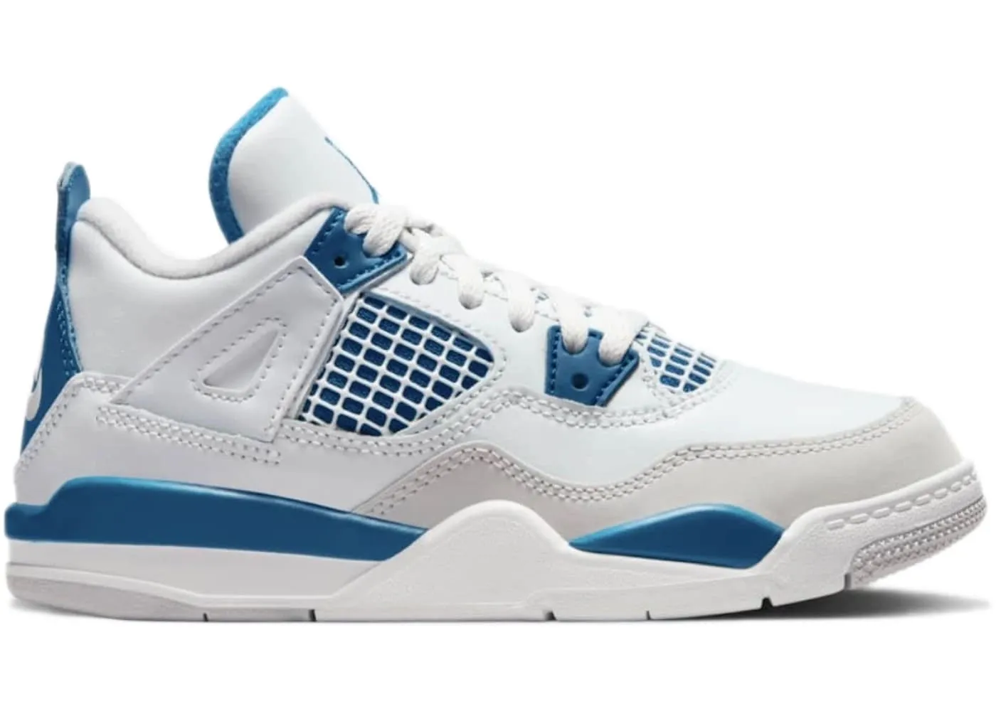 Jordan 4 Retro Military Blue (2024) (PS) Narrow heel Lightweight Build