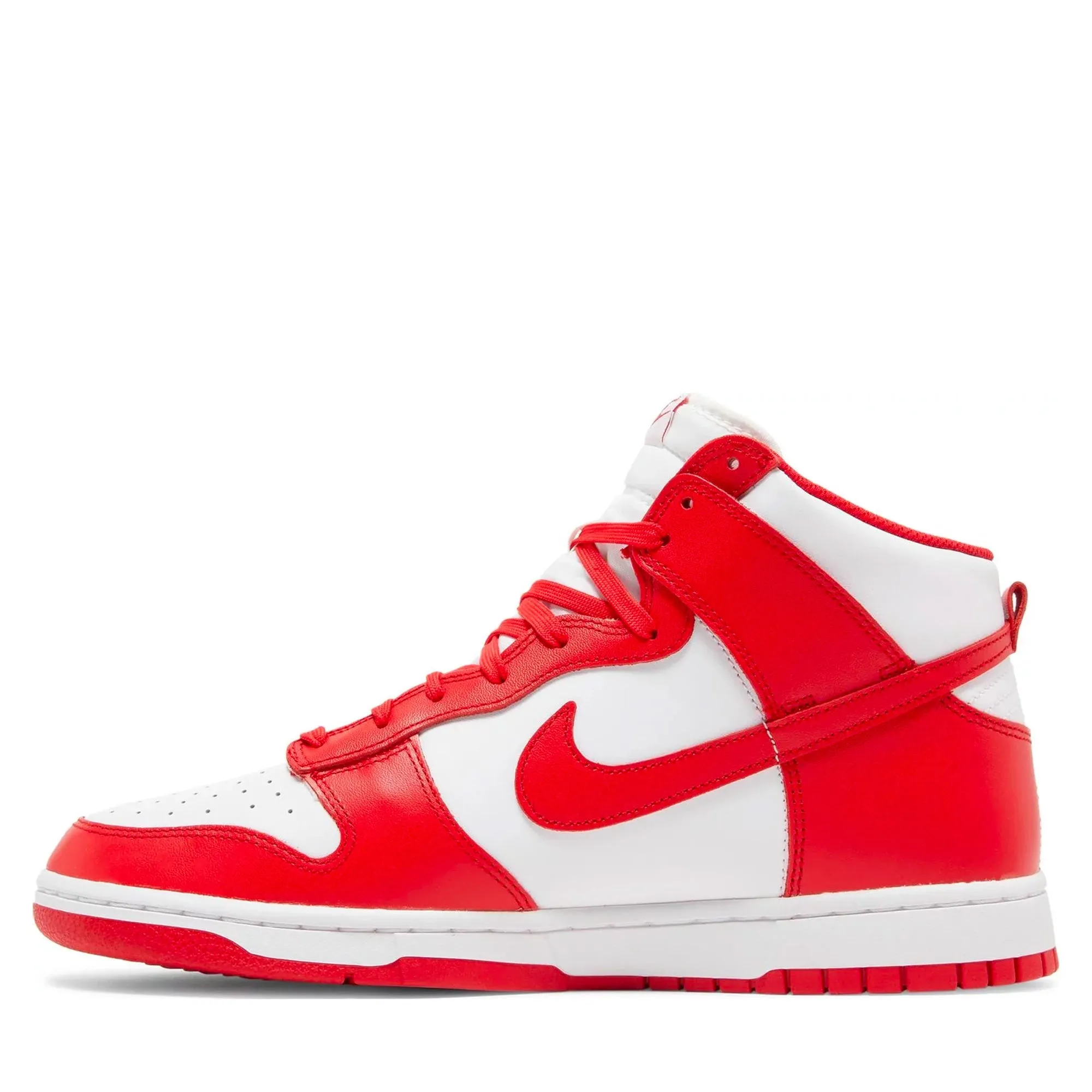 Nike Dunk High Championship White Red Stone Path Fast Track