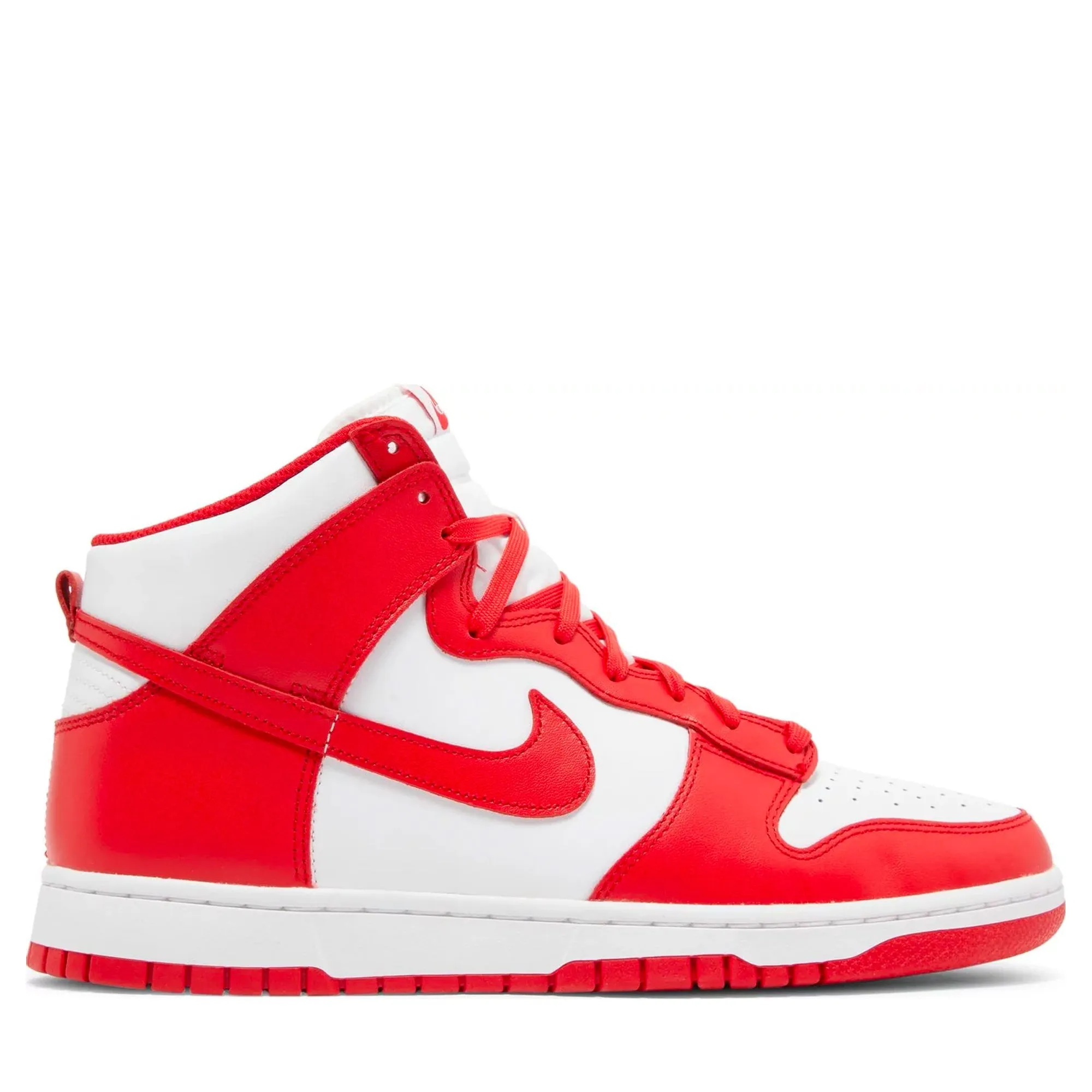 Nike Dunk High Championship White Red Effortless Wear Meadow Run