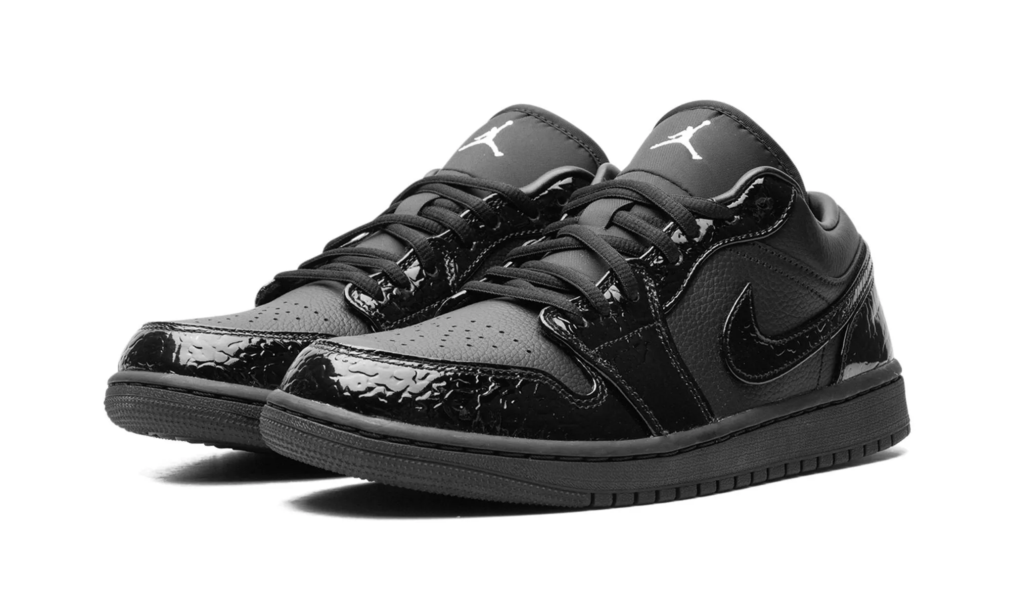 Queen Touch Airy Design Wmns Air Jordan 1 Low SE 'Black Croc'