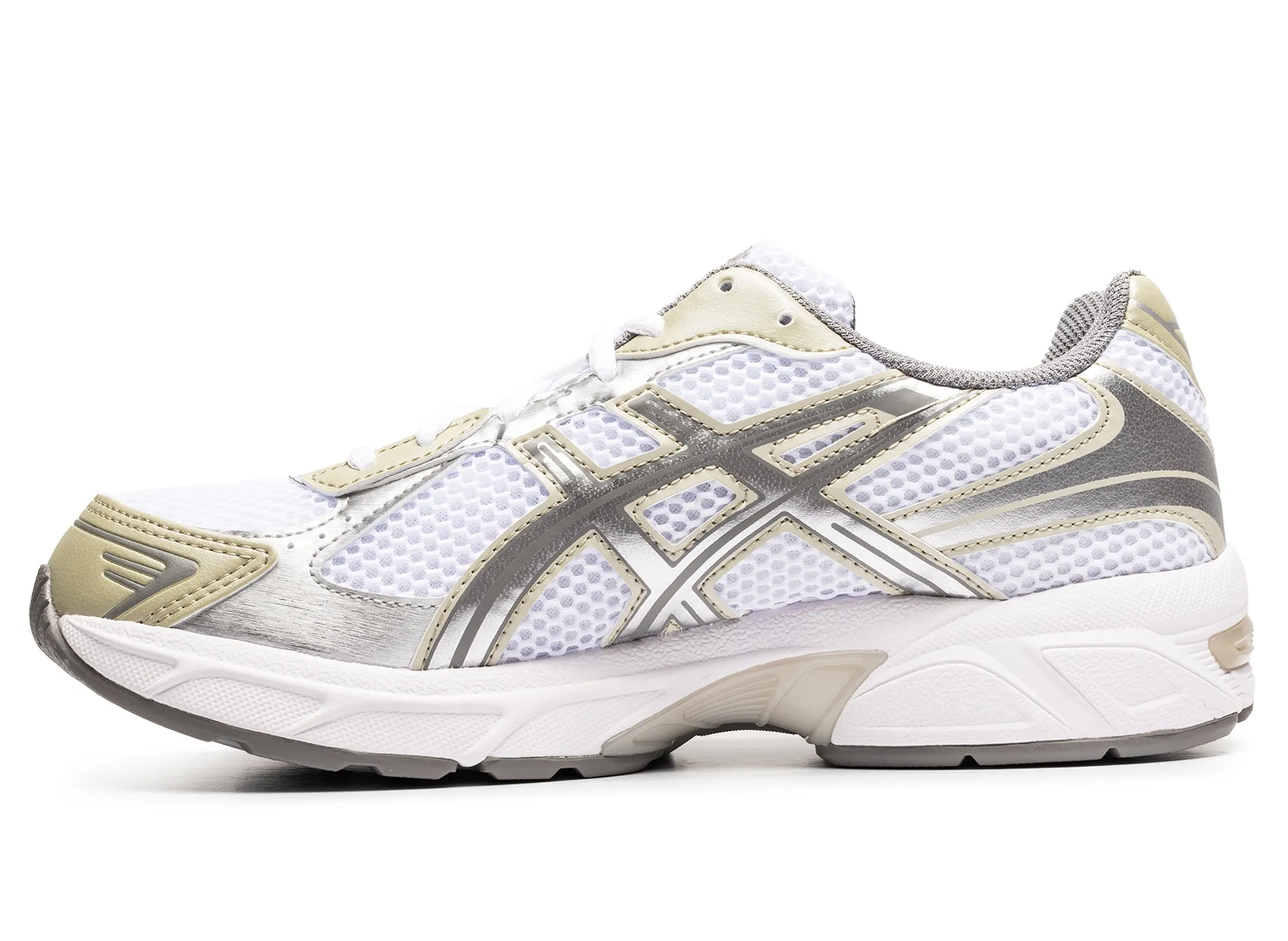 Women's Asics Gel-1130 'White / Dried Leaf Green' Zip Fast Shockproof