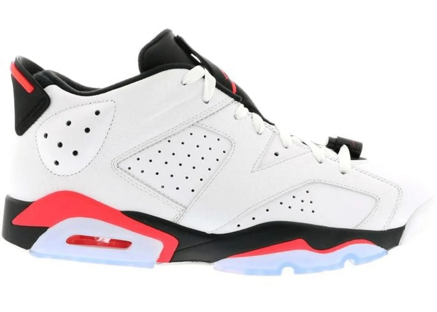 Jordan 6 Retro Low Infrared White Quiet Move Clean Fit