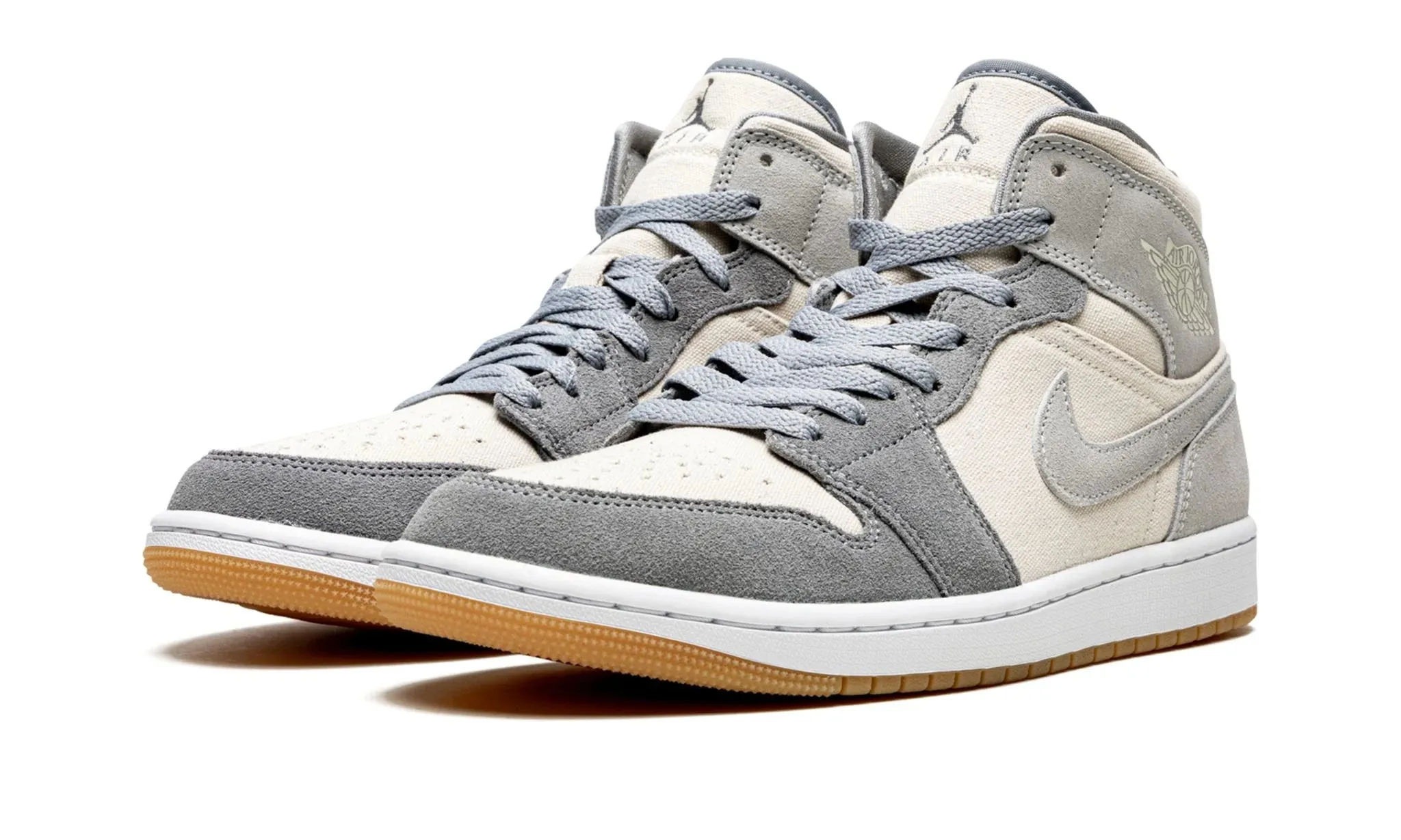 Air Jordan 1 Mid Coconut Milk Particle Grey Photo Day Bend Hike
