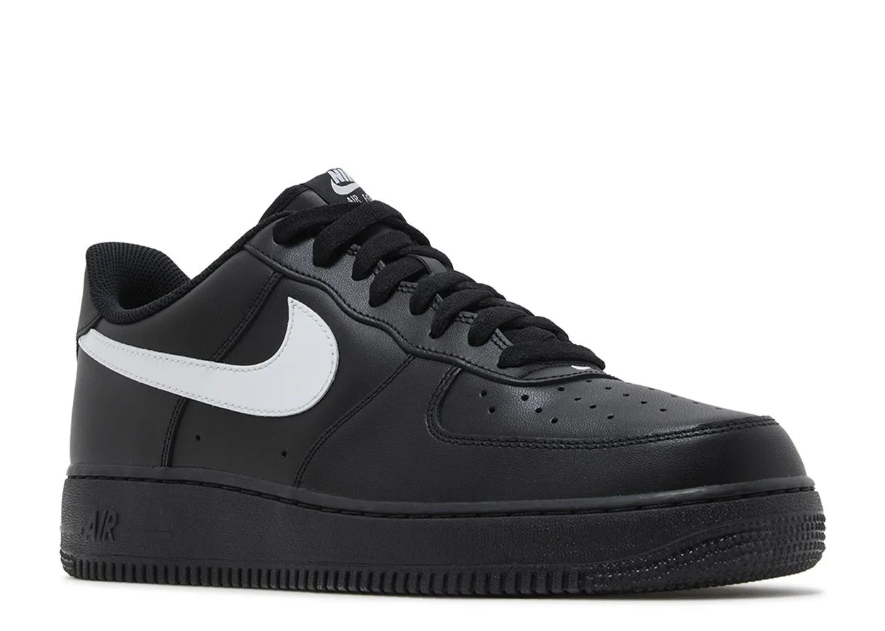 Nike Air Force 1 Low '07 Black White (2023) Stretchable Material Sleek Detail