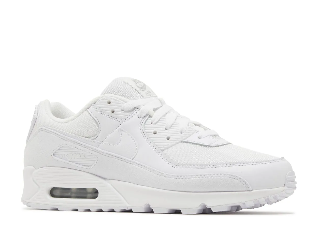 Quick Drying Outdoor Adventure Nike Air Max 90 Premium White Metallic Silver