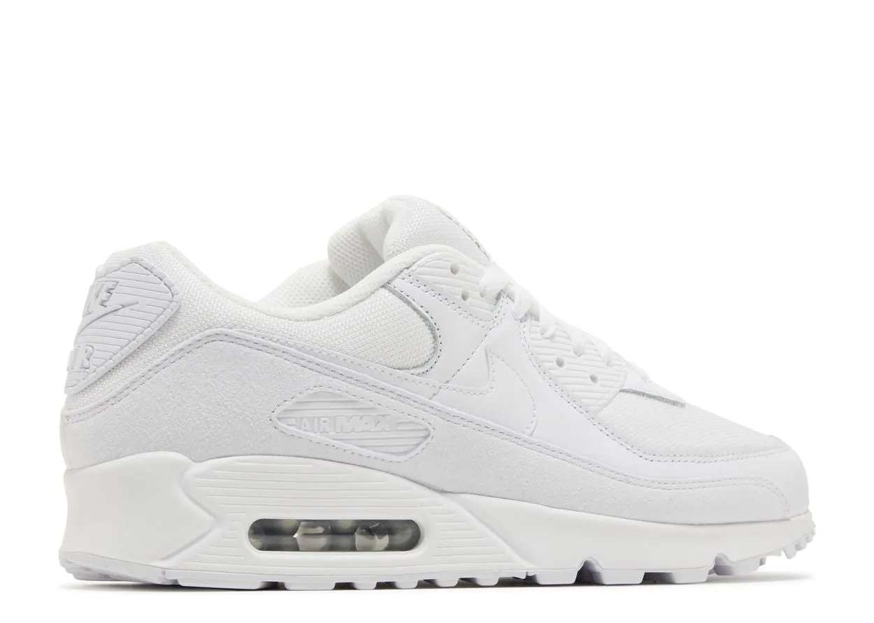 Nike Air Max 90 Premium White Metallic Silver Neutral Colors