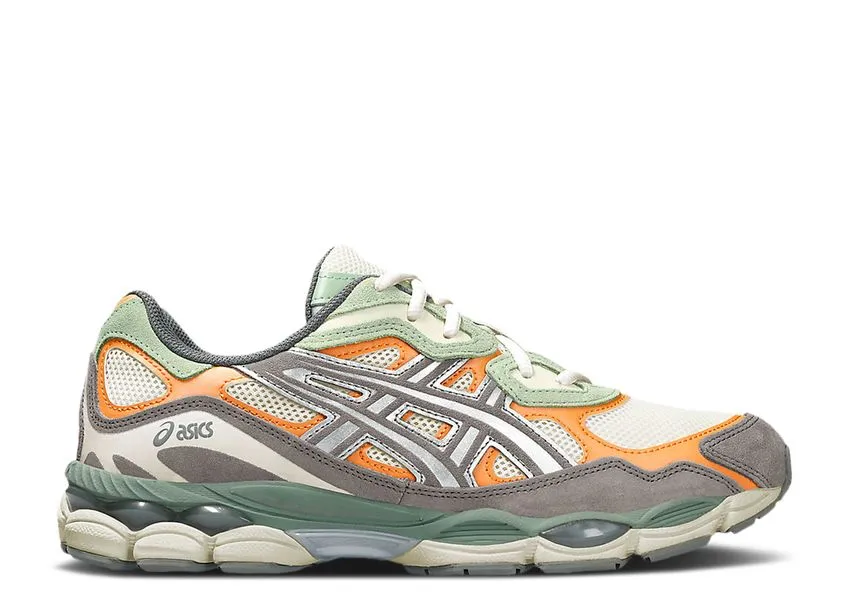 Orthopedic Friendly Fit Asics Gel-NYC Cream Clay Grey