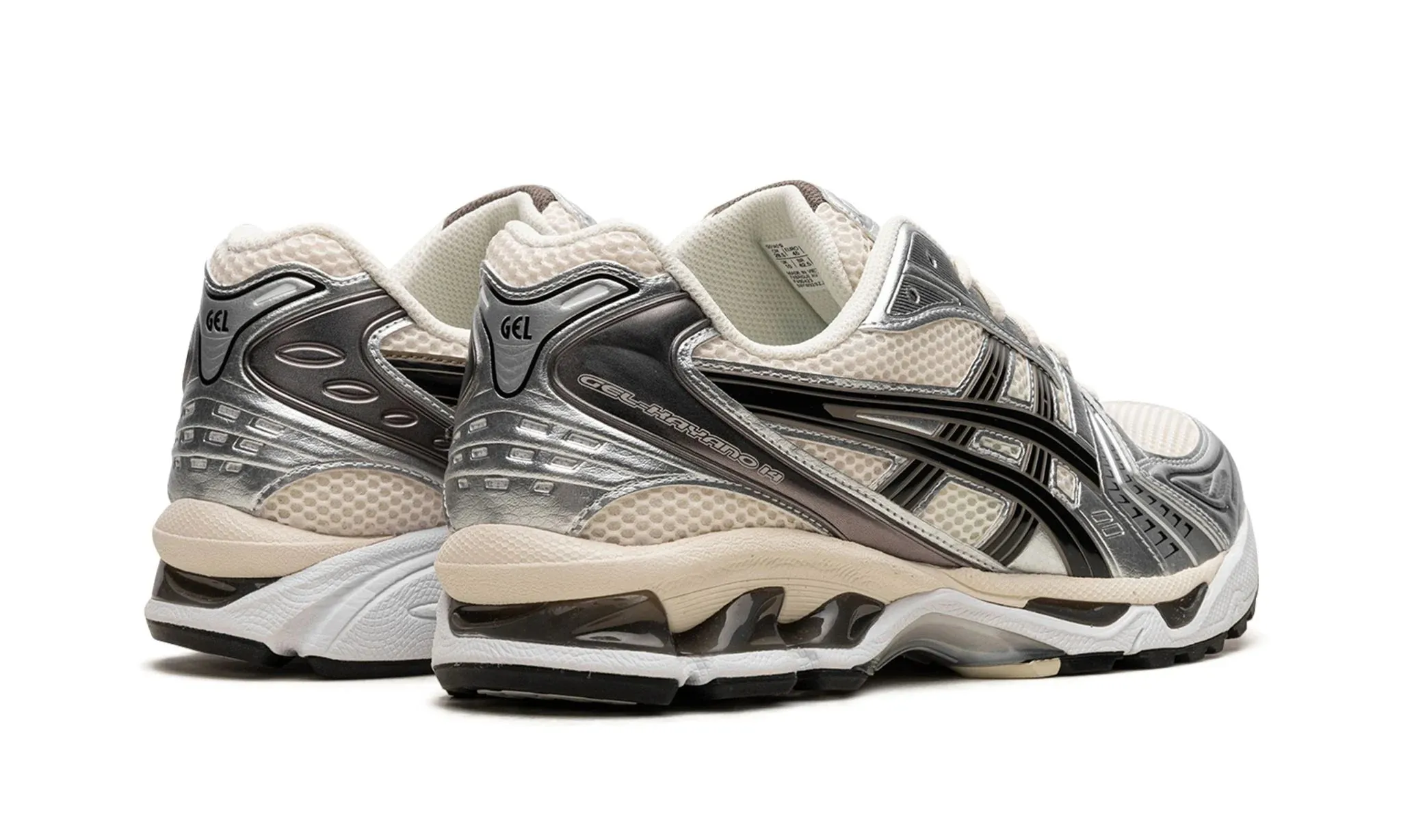 ASICS Gel-Kayano 14 "Cream Black" Sporty lining Fit Anywhere