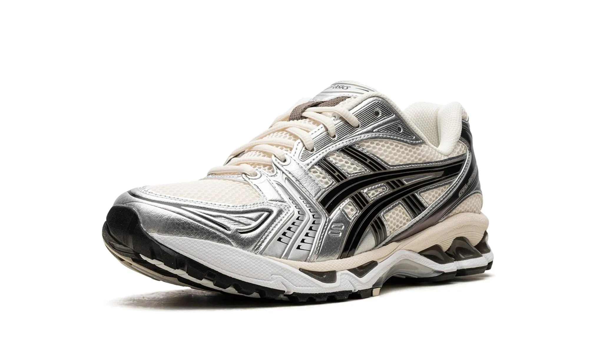 ASICS Gel-Kayano 14 "Cream Black" Durable TPR Outsole Quick Stride