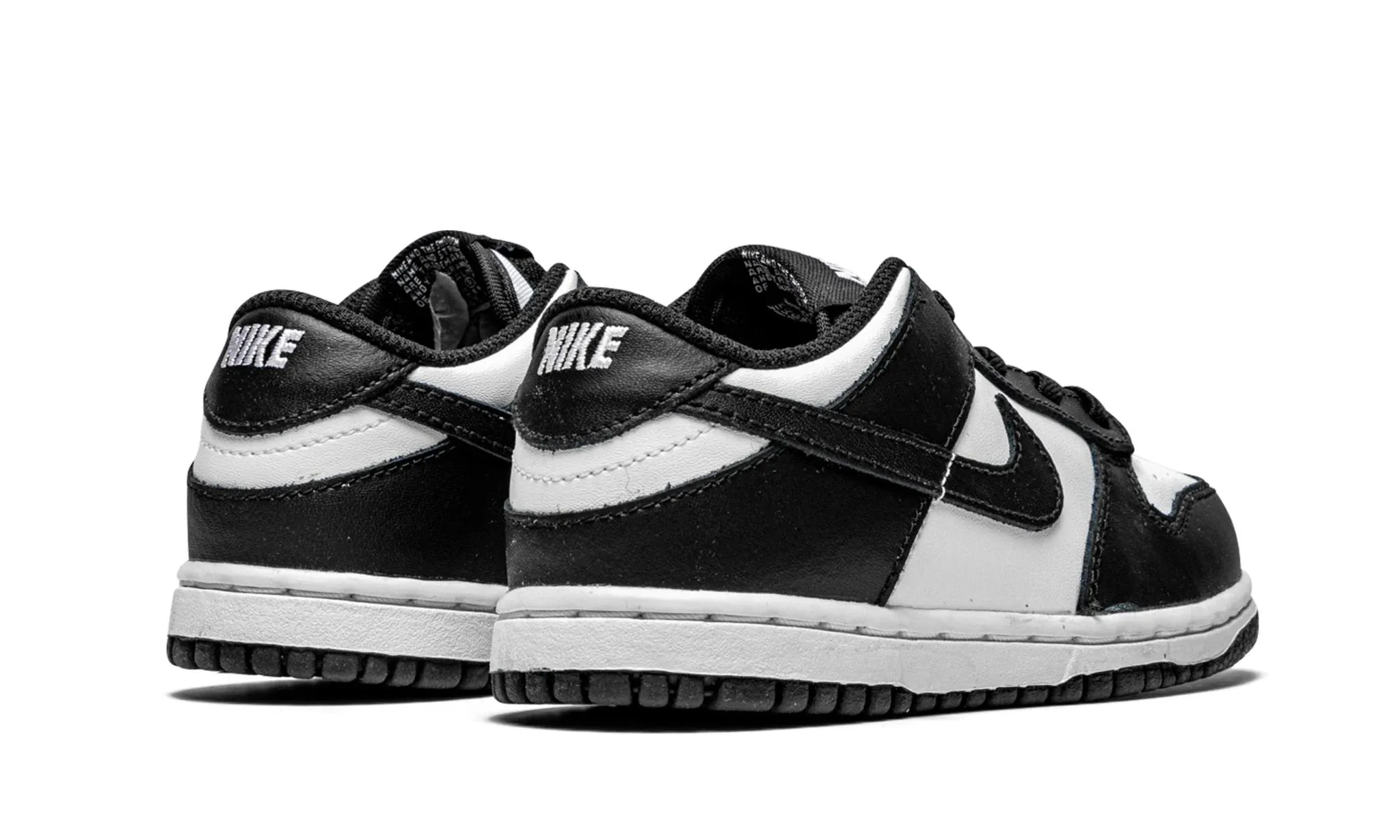 Nike Dunk Low Retro "White Black Panda" Toddler High Heel Slip-Resistant Shoes