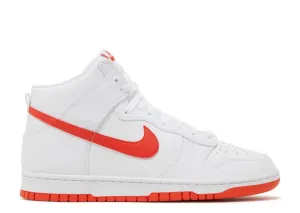 Step Fit Buckle Up Nike Dunk High White Picante Red