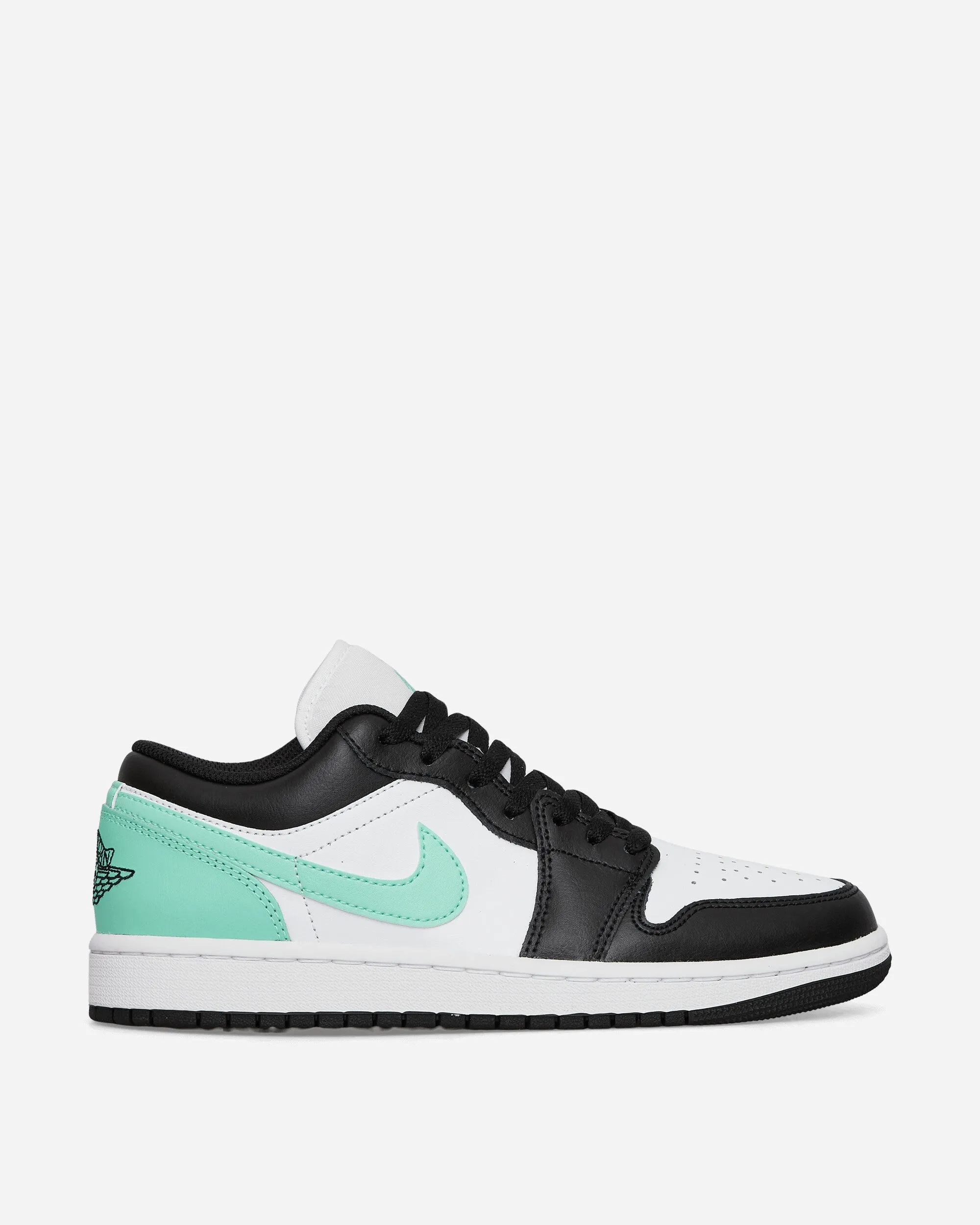 Comfort Midsole Cold Tone Air Jordan 1 Low Sneakers White / Black / Green Glow