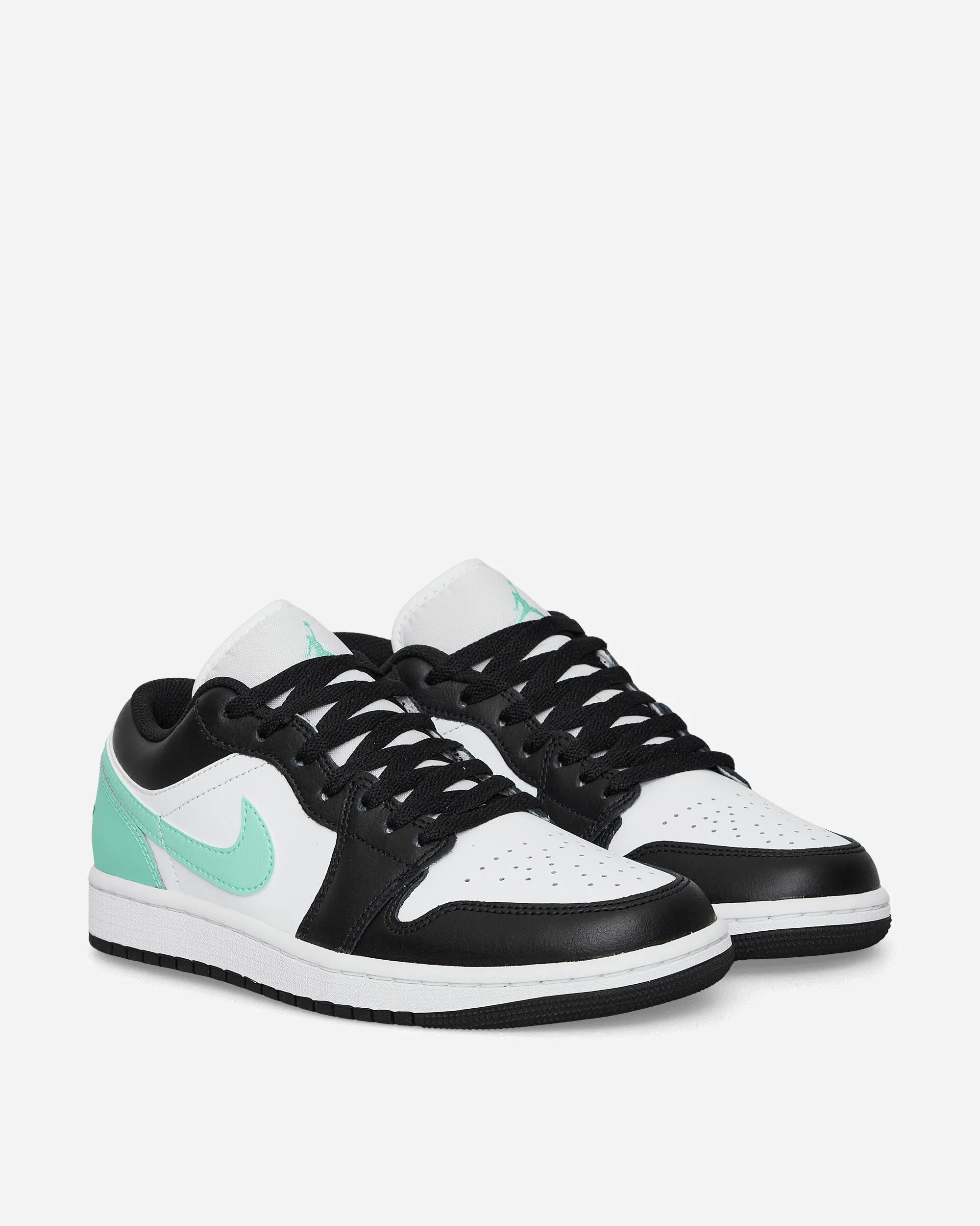 Air Jordan 1 Low Sneakers White / Black / Green Glow Stud Cool Rich Glow