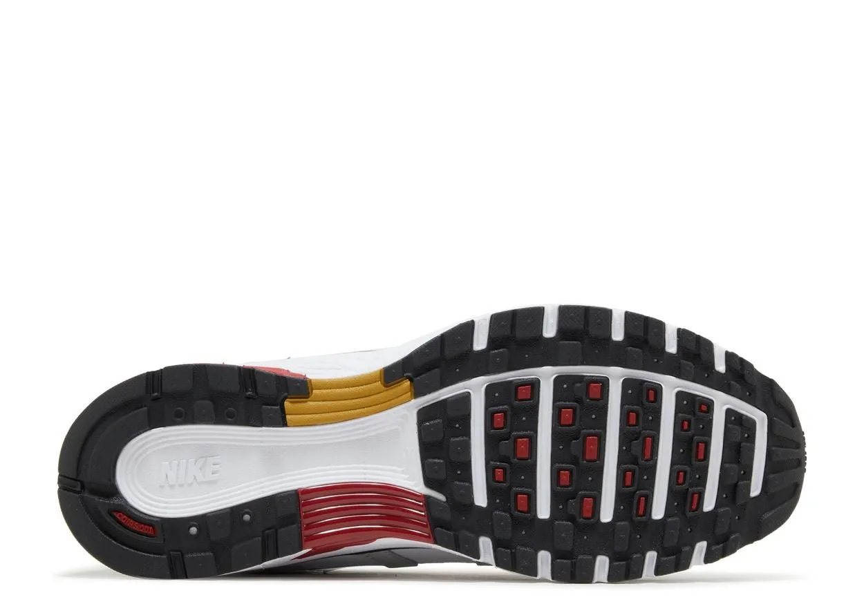 Nike P-6000 Platinum Varsity Red Quick lacing