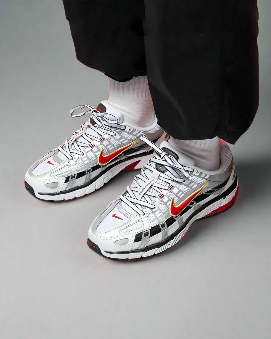 hybrid - material shoes running for competition Nike P-6000 Platinum Varsity Red