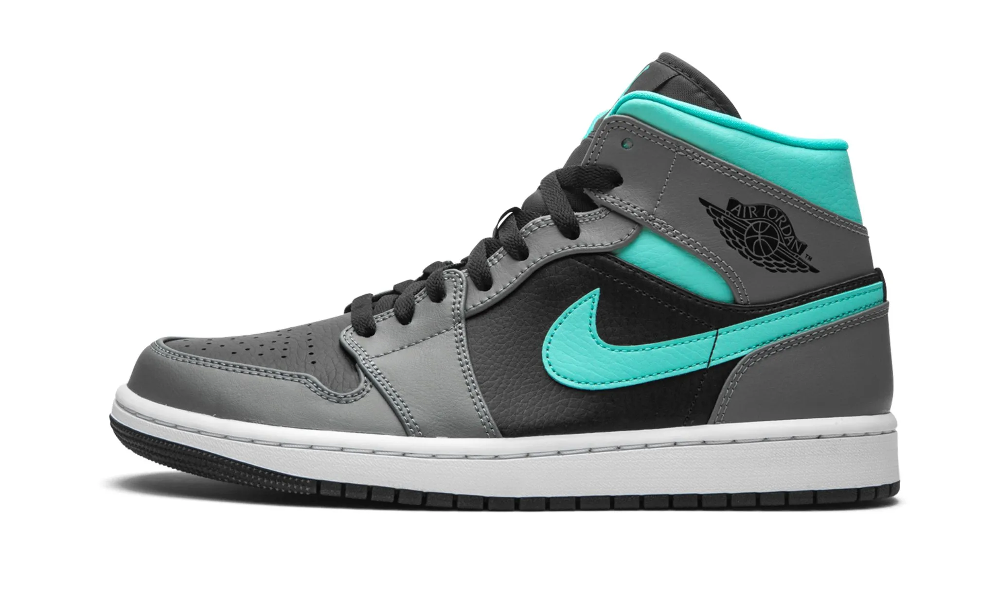 Home Leisure Shine Jog Air Jordan 1 Mid Grey Aqua