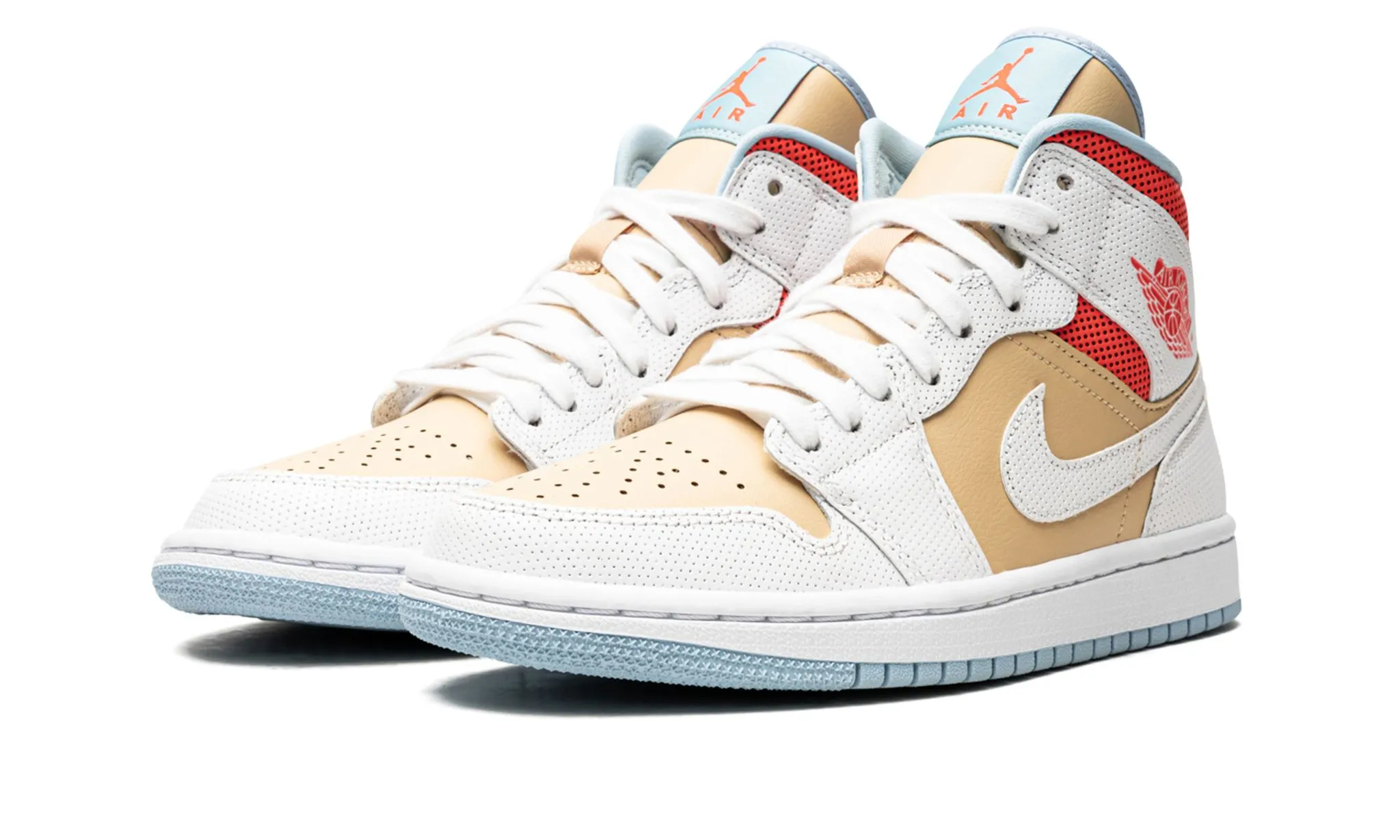 Lead Step Air Jordan 1 Mid Sesame