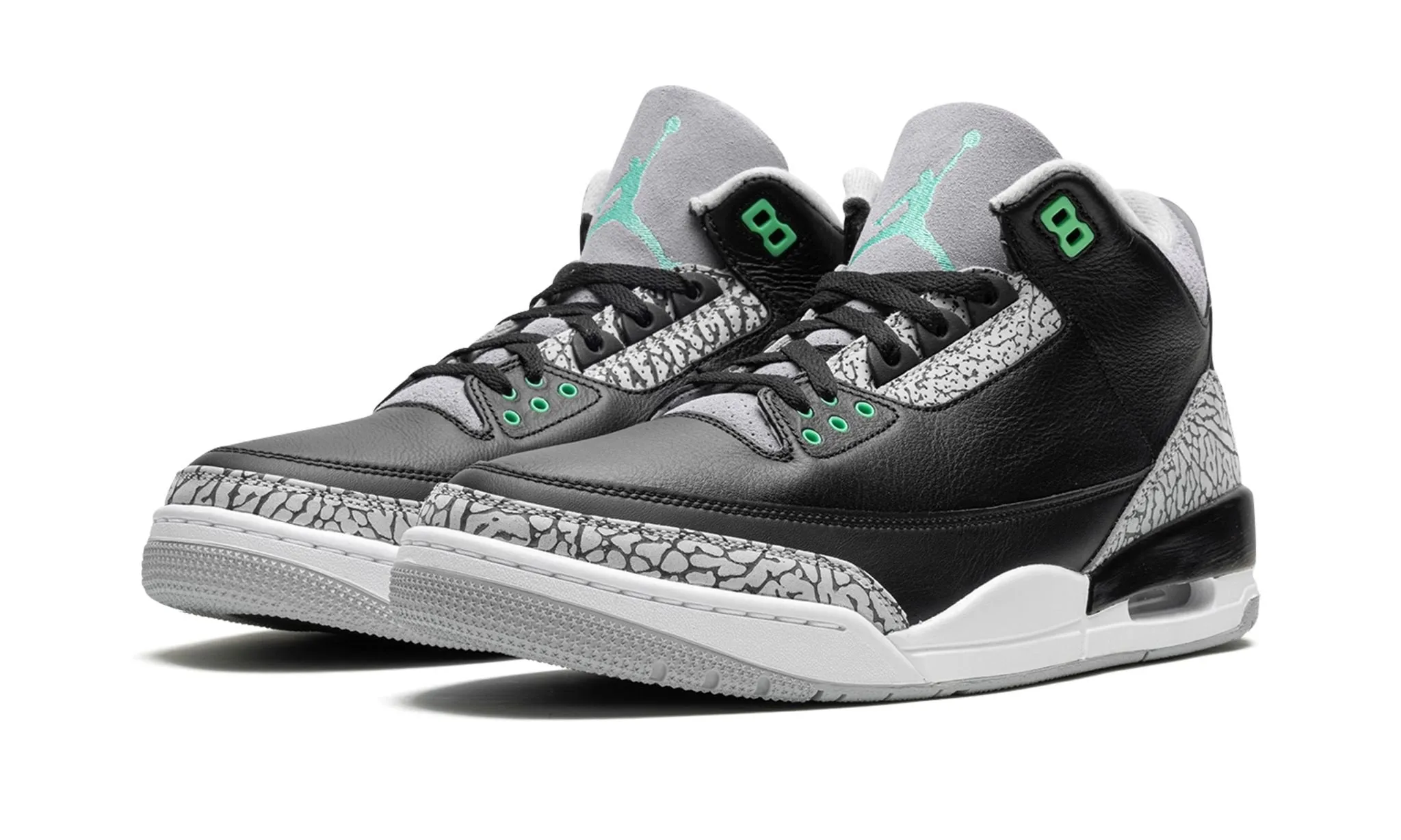 Air Jordan 3 Retro 'Green Glow' Quiet Step Arch Care
