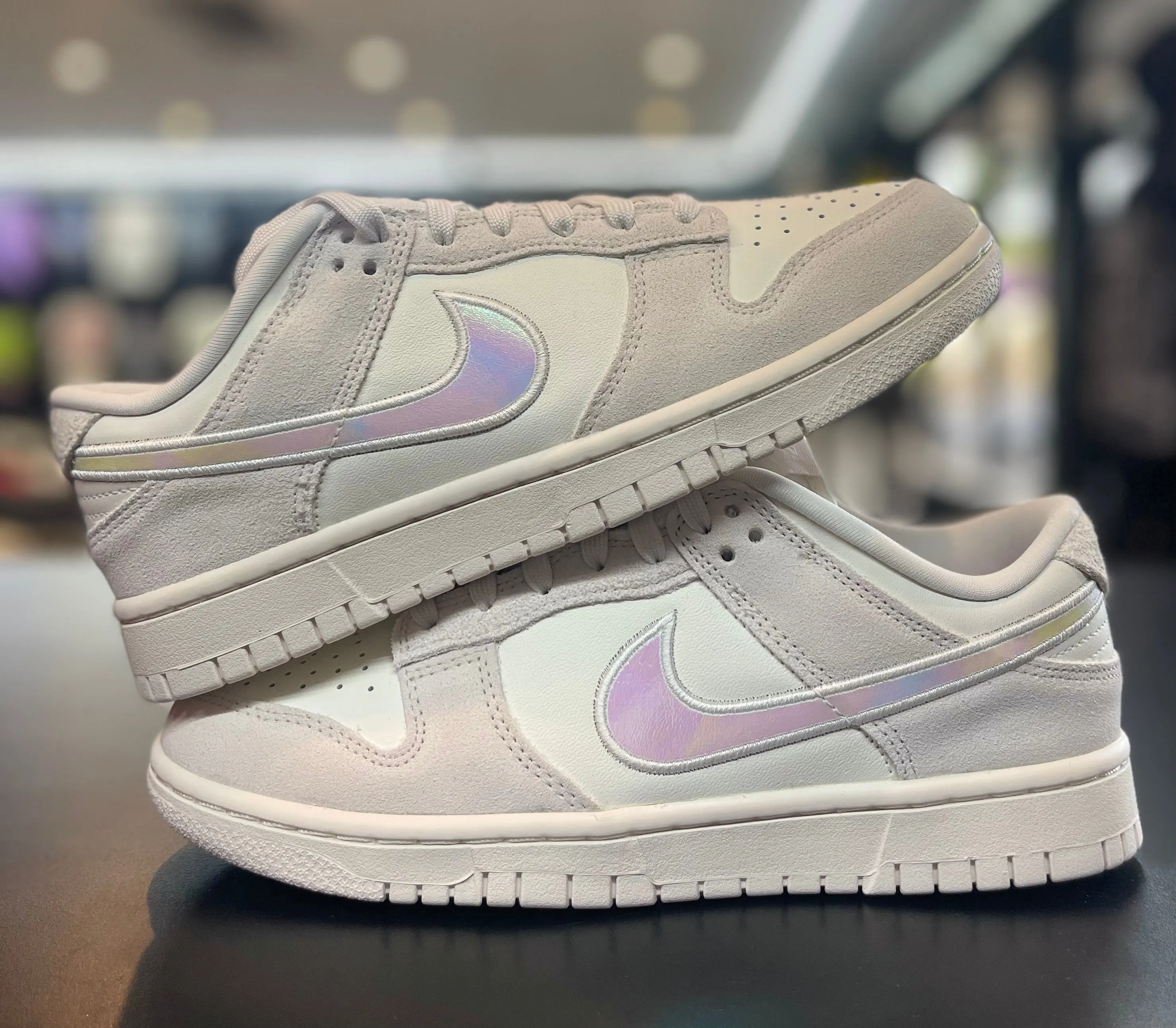 Nike Dunk Low Sail Iredescent Swoosh?? Lift Hike
