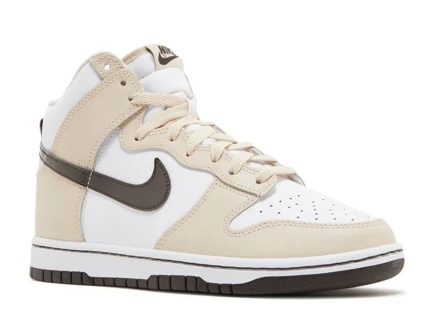 Nike Dunk High White Sanddrift Brown Fit Daily
