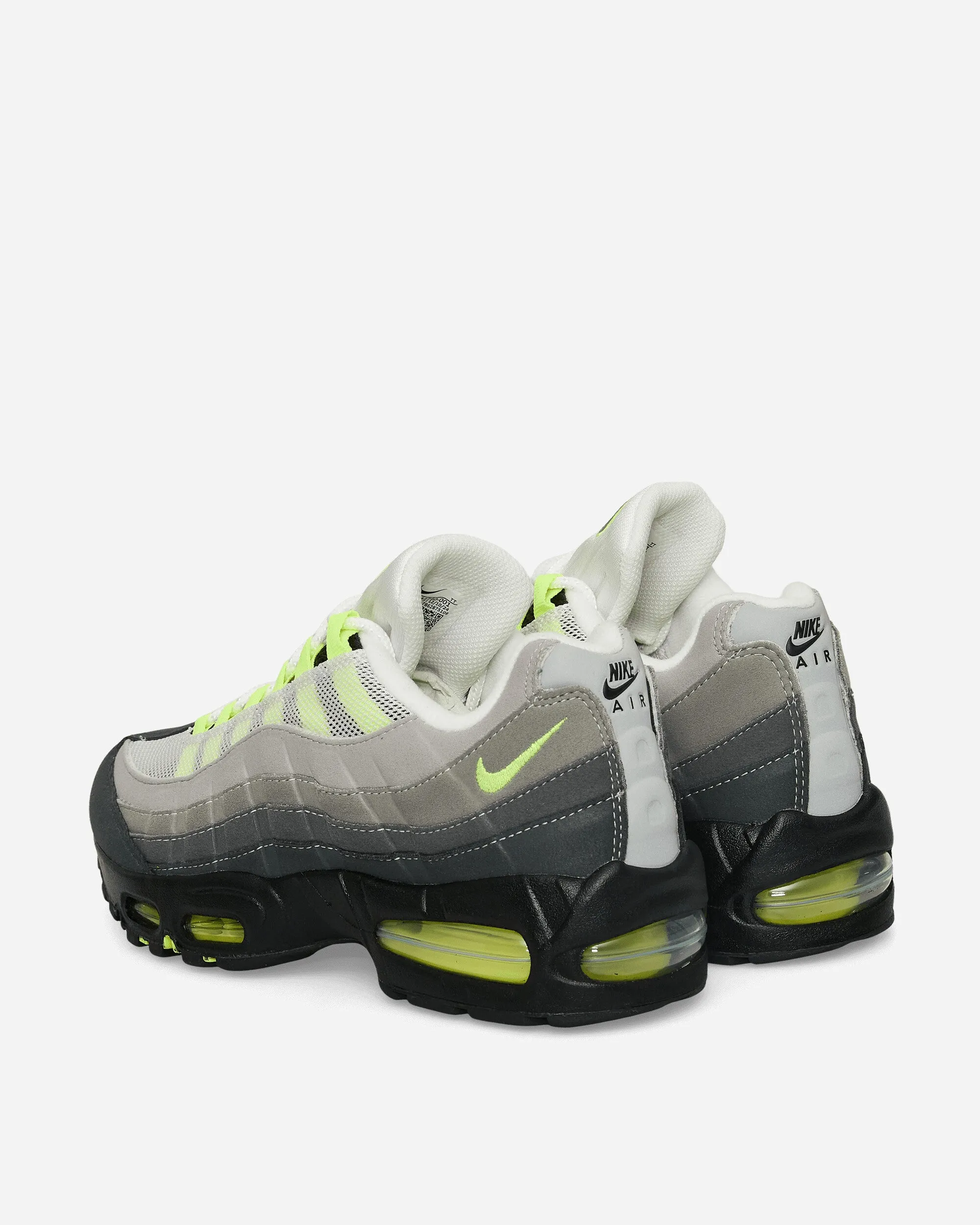 Cool Tone Walking Air Max 95 OG Sneakers Black / Neon Yellow