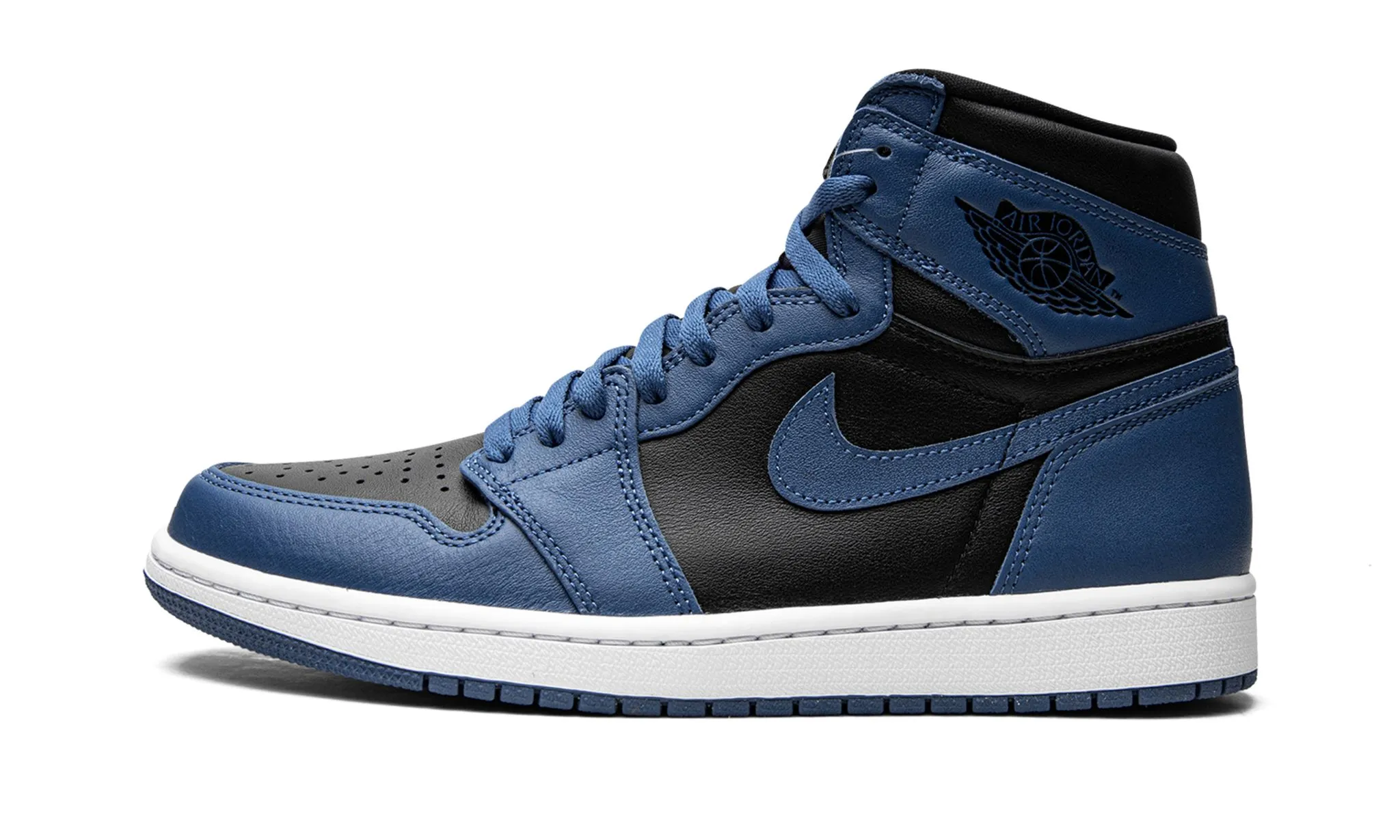 Air Jordan 1 Retro High OG Dark Marina Blue Track Step Lightweight Upper