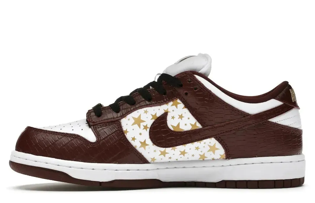 Minimalist Style All Season Use Nike SB Dunk Low Supreme Stars Barkroot Brown (2021)