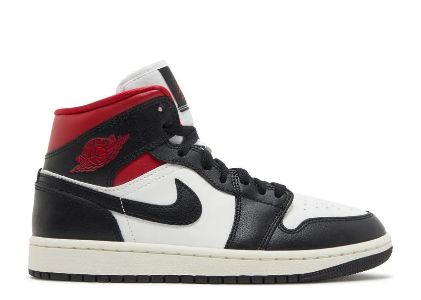 Modern Edge Air Jordan 1 Mid Gym Red Panda
