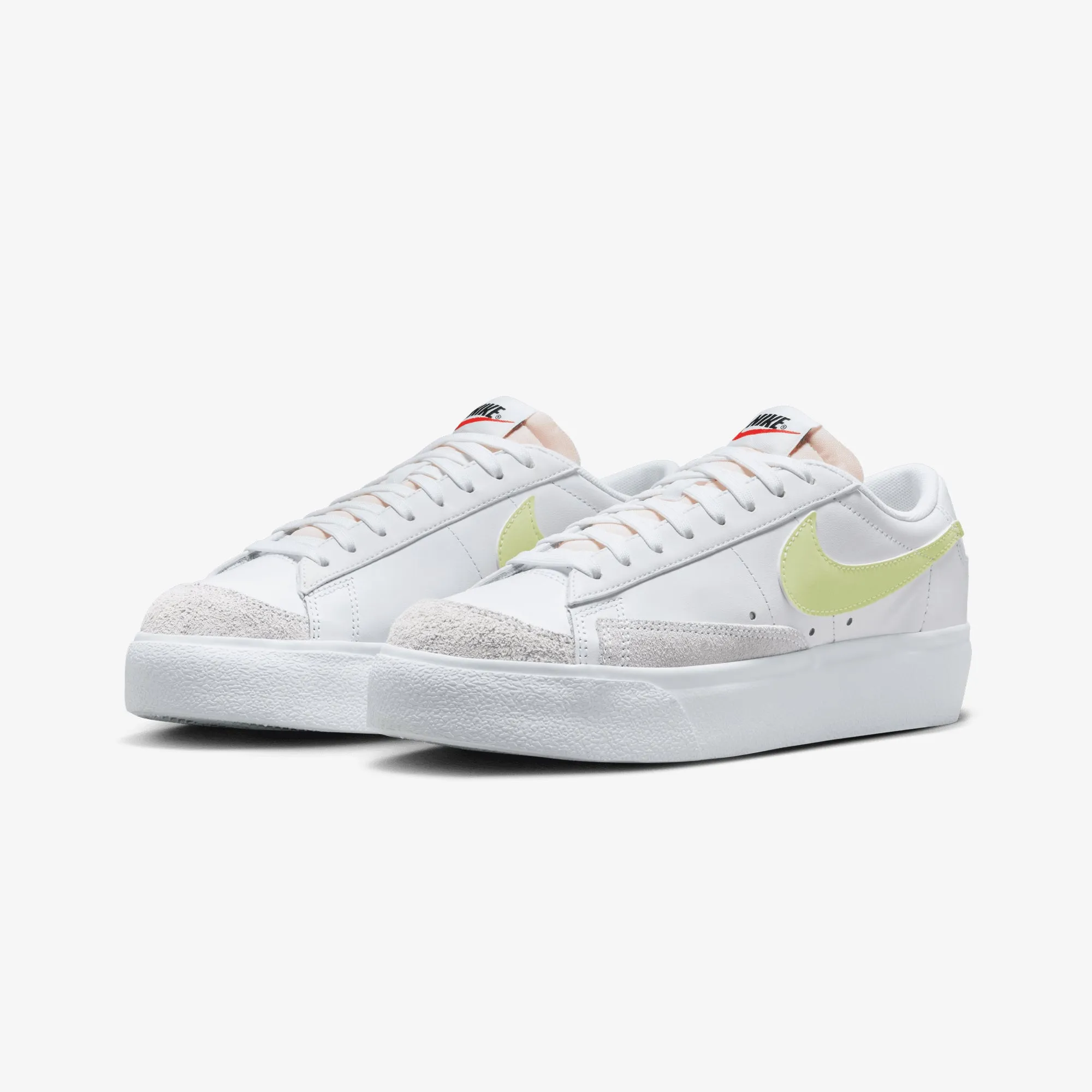 All Time Video Look NIKE | BLAZER LOW PLATFORM { WHITE/LIFE LIME-TM ORANGE-BLACK