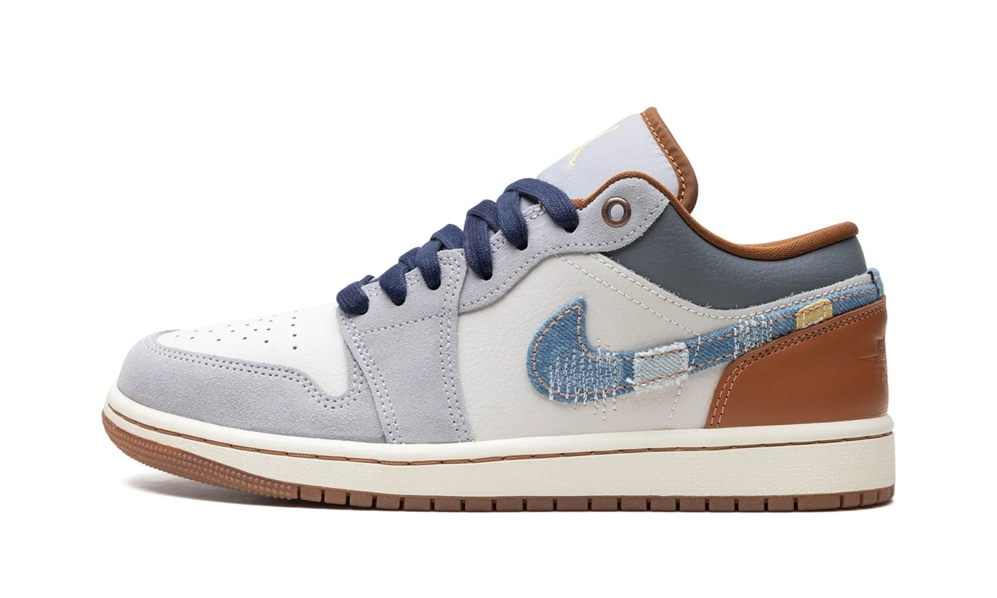 Quick Flow Business Mode Air Jordan 1 Low SE 'Repaired Denim Swoosh'