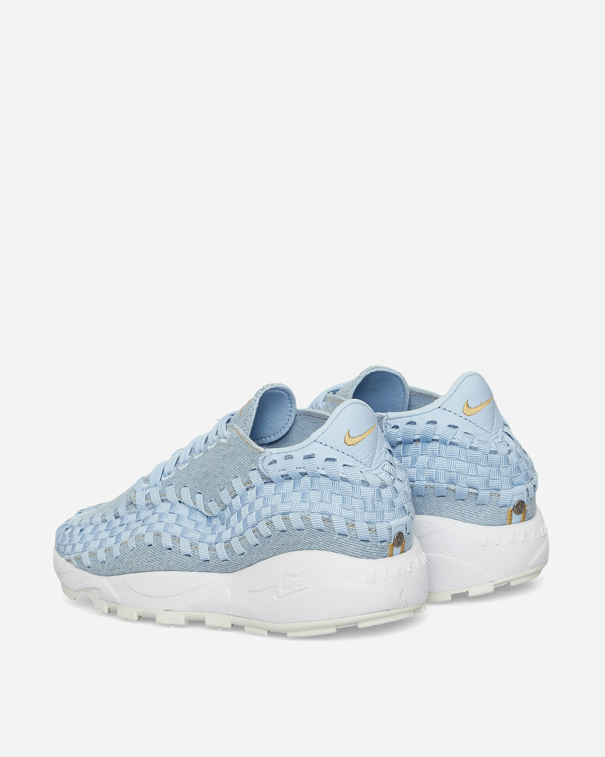 Women's Air Footscape Woven Sneakers Ice Blue Night Glow Ankle Support